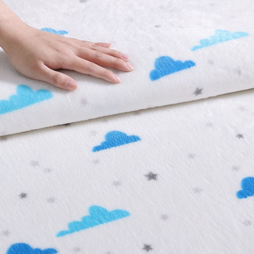 Cloud Flannel Fleece - Reversible Throw Blanket