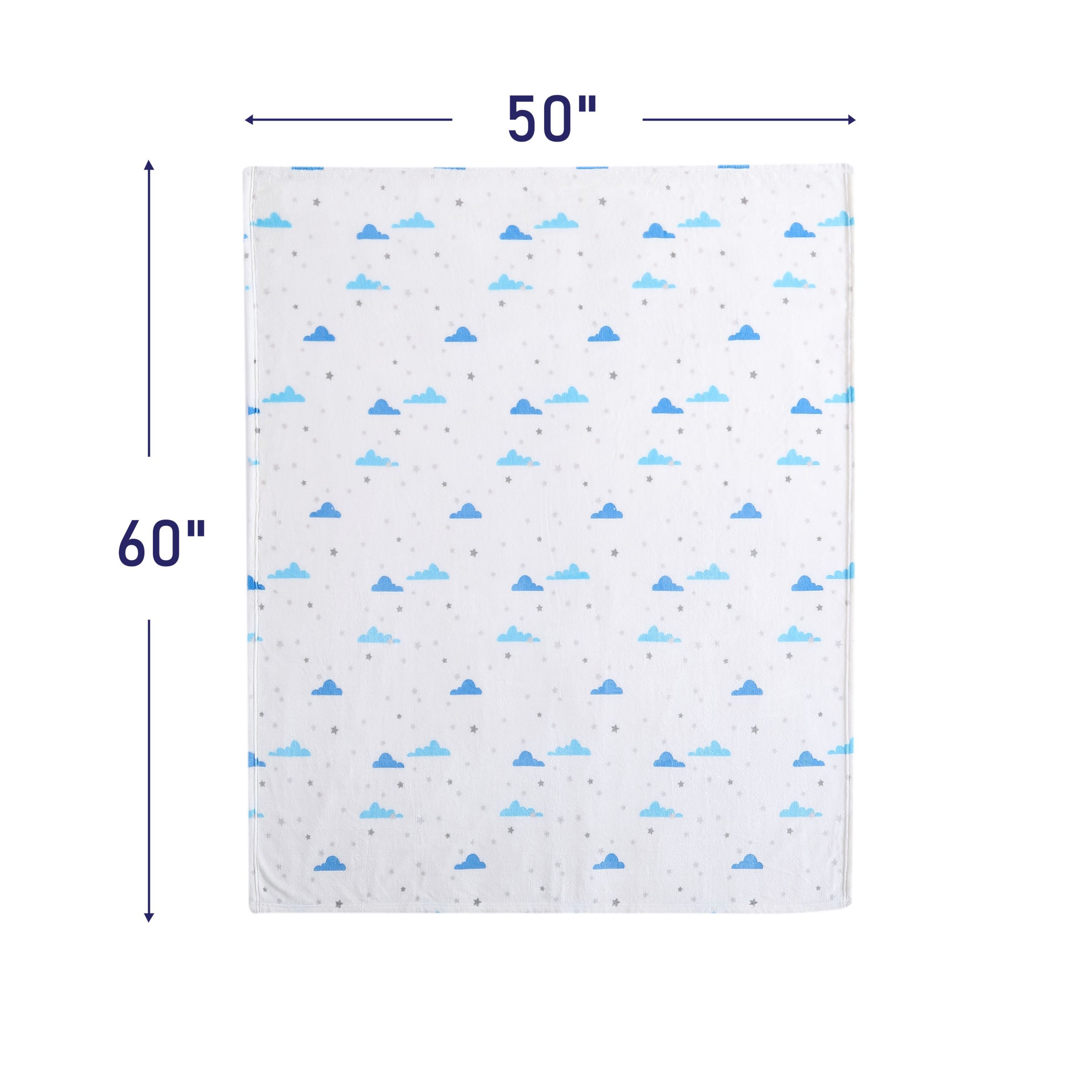 Cloud Flannel Fleece - Reversible Throw Blanket