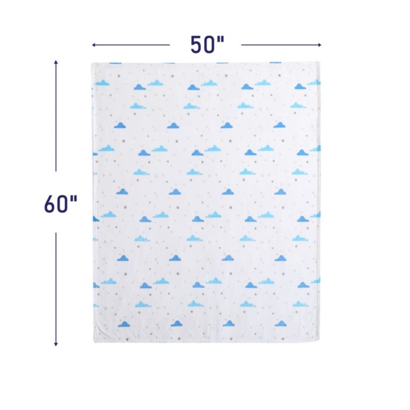 Cloud Flannel Fleece - Reversible Throw Blanket