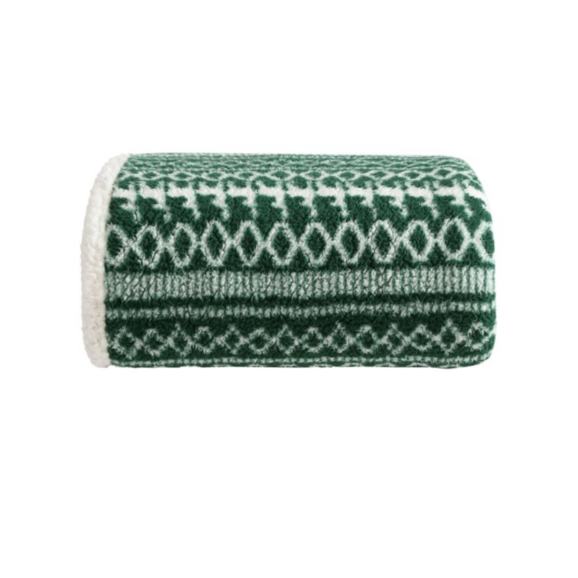 Alpine Fair Isle Polyester Throw Blanket