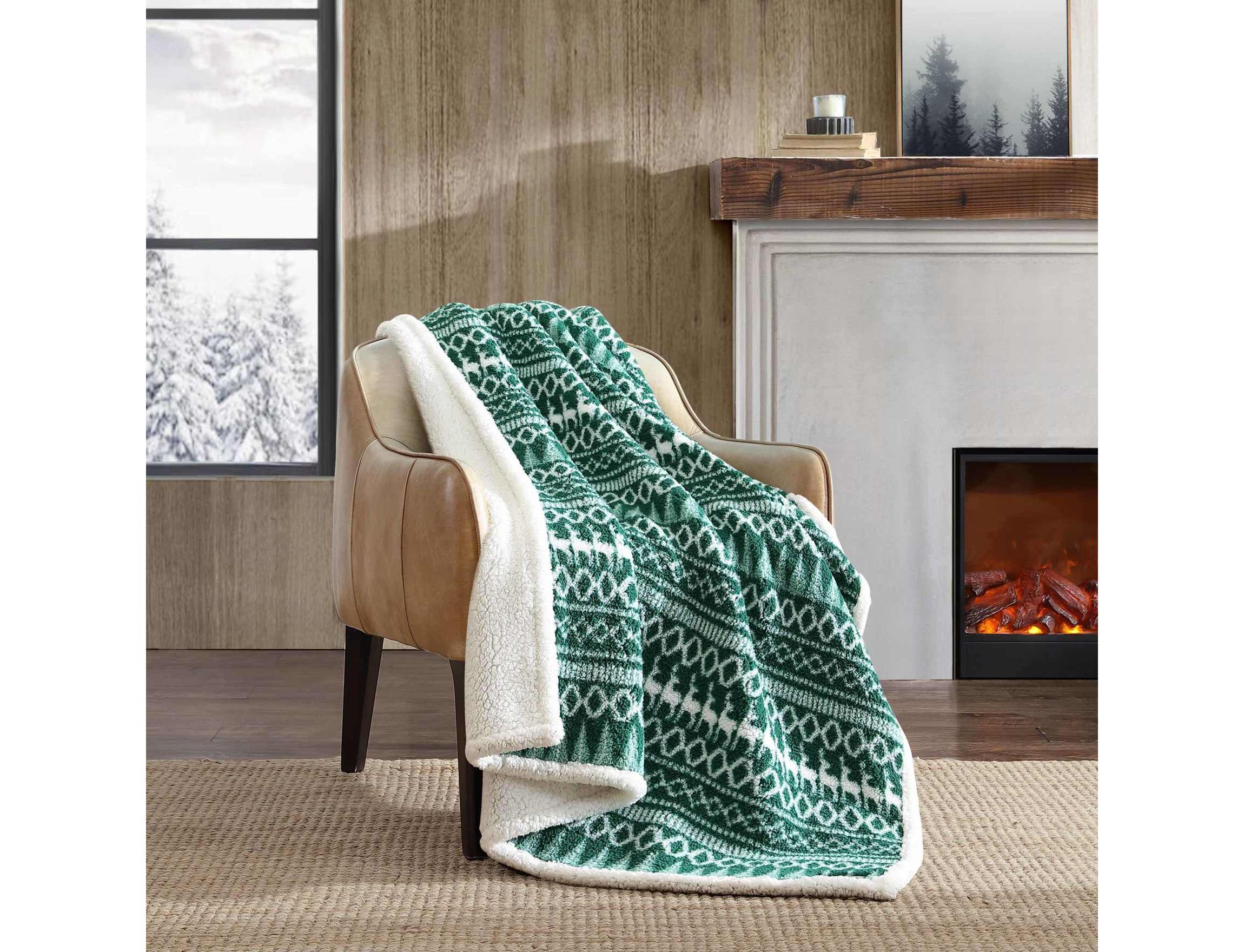 Alpine Fair Isle Polyester Throw Blanket