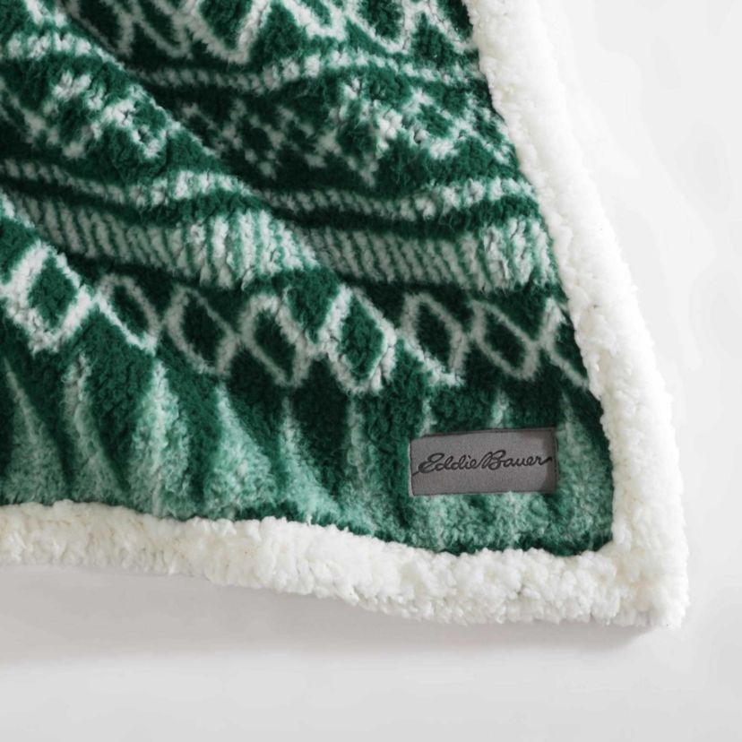 Alpine Fair Isle Polyester Throw Blanket