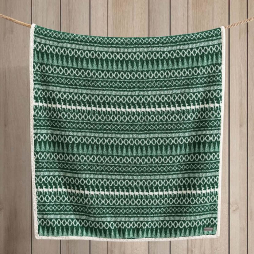 Alpine Fair Isle Polyester Throw Blanket