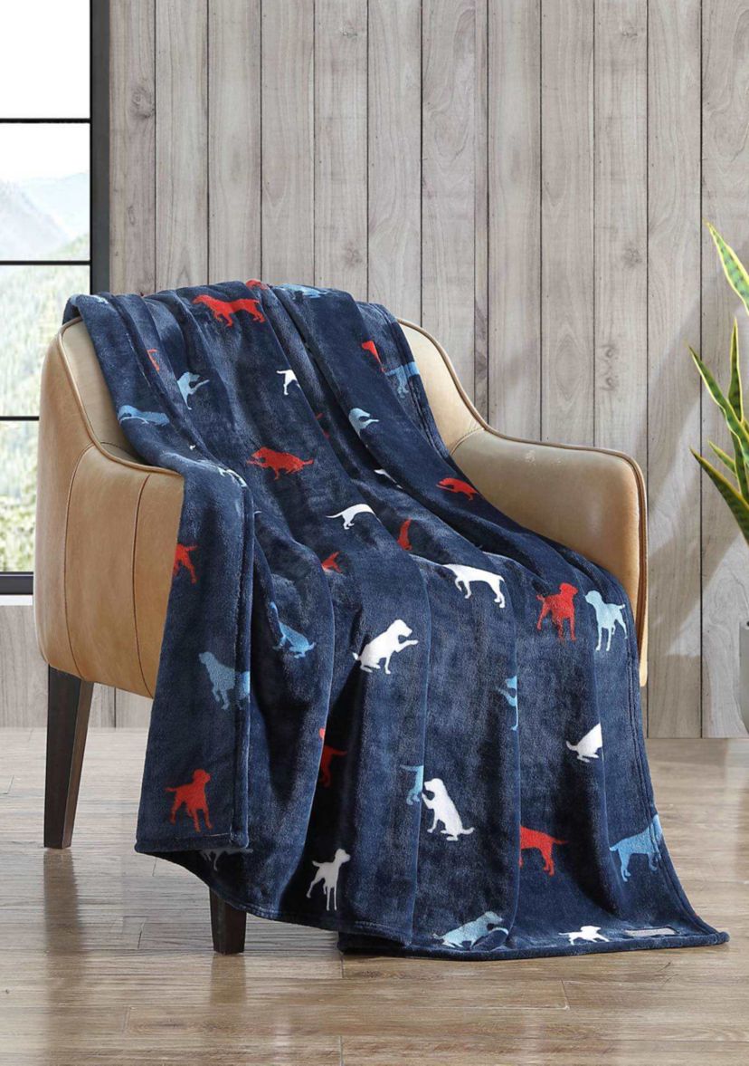 Buddy The Dog Microfiber Throw Blanket