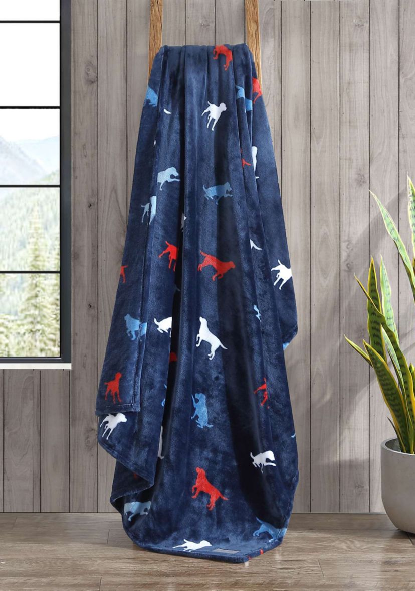 Buddy The Dog Microfiber Throw Blanket