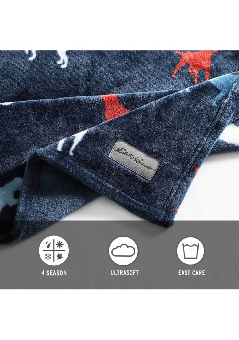 Buddy The Dog Microfiber Throw Blanket