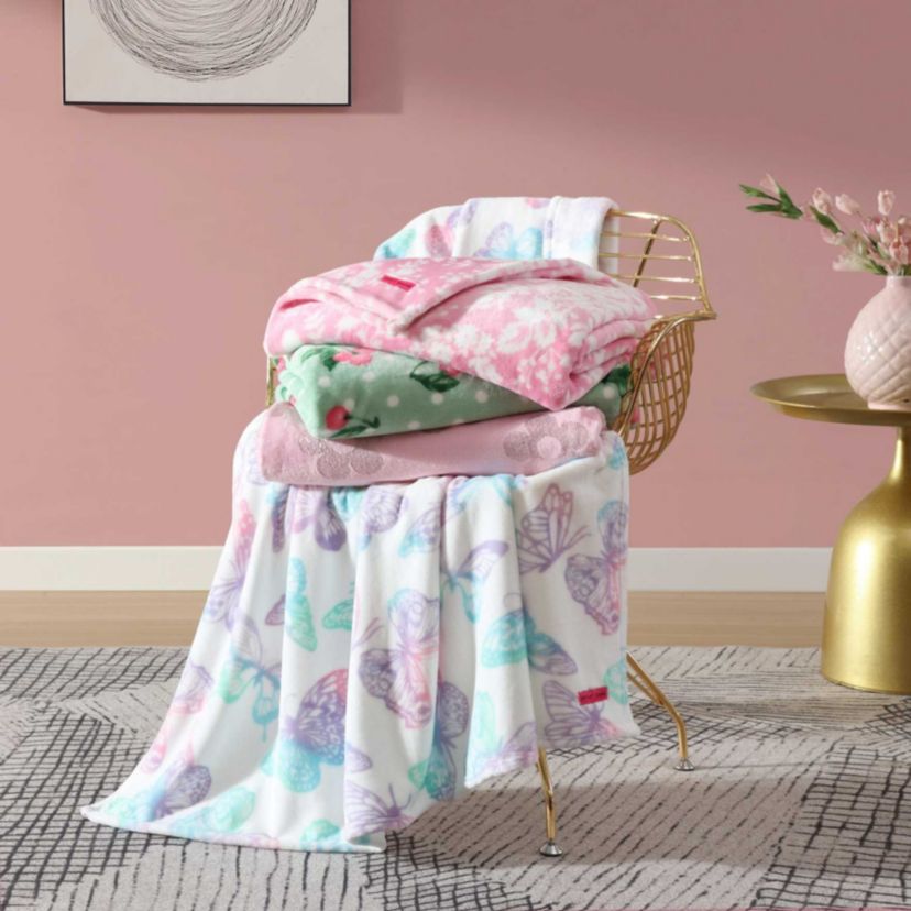 Malachite Butterfly Microfiber Throw Blanket
