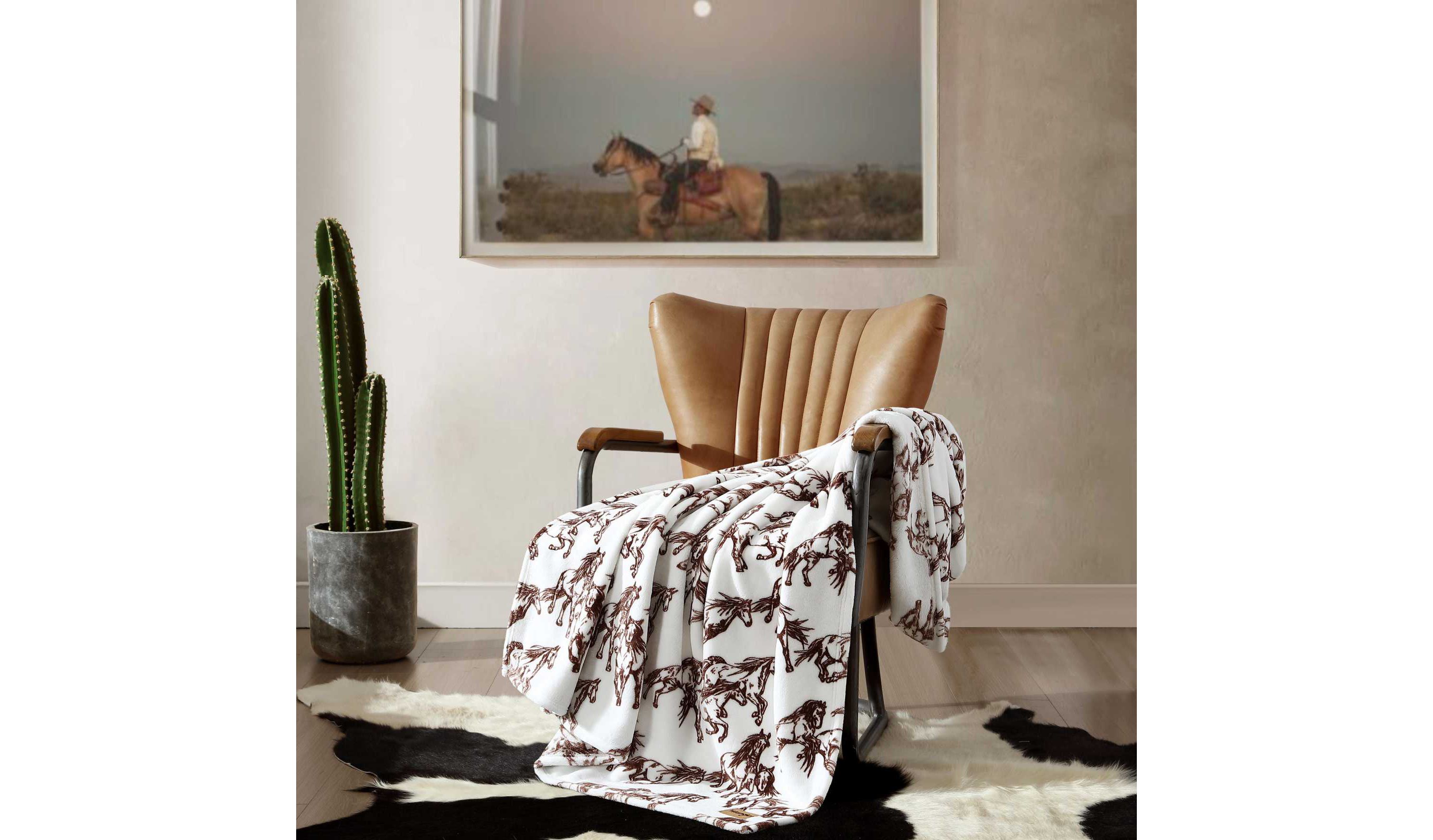 Mustangs Microfiber Throw Blanket