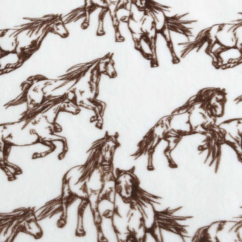 Mustangs Microfiber Throw Blanket