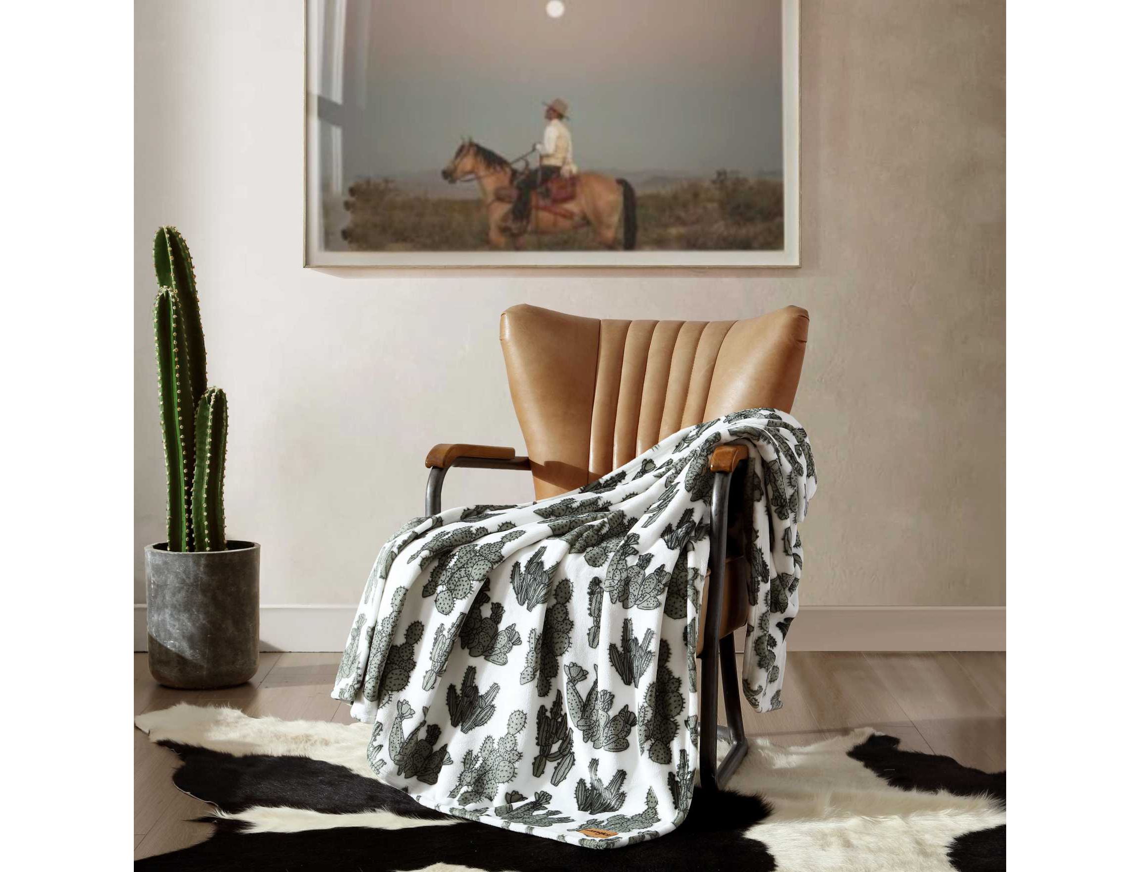 Cactus Garden Microfiber Throw Blanket