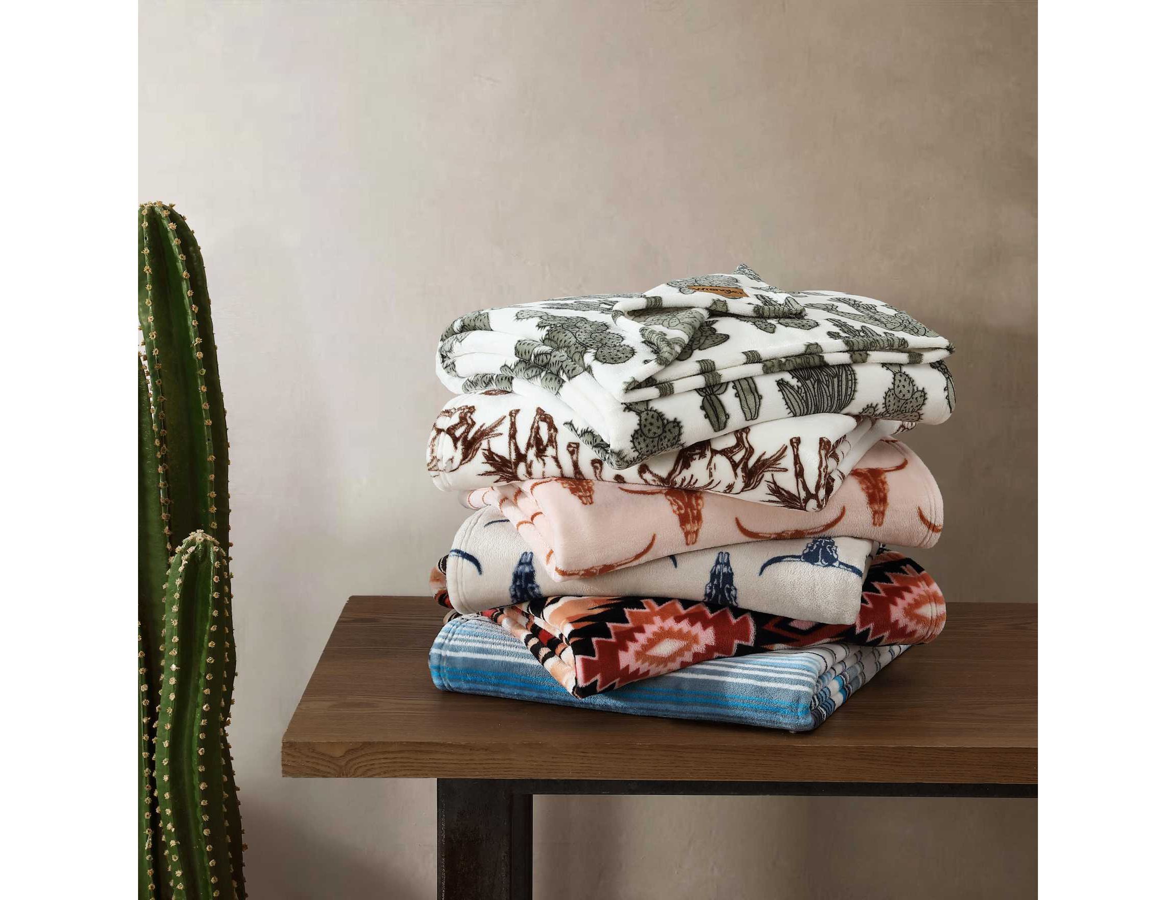Cactus Garden Microfiber Throw Blanket