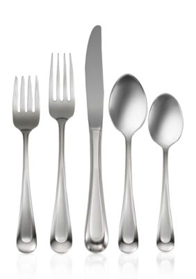 ONEIDA Satin Sand Dune 20-Piece Flatware Set, Gray, 20 Pieces - Service 4