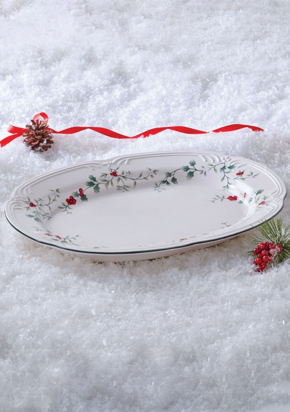 Winterberry Stoneware Serving Platter