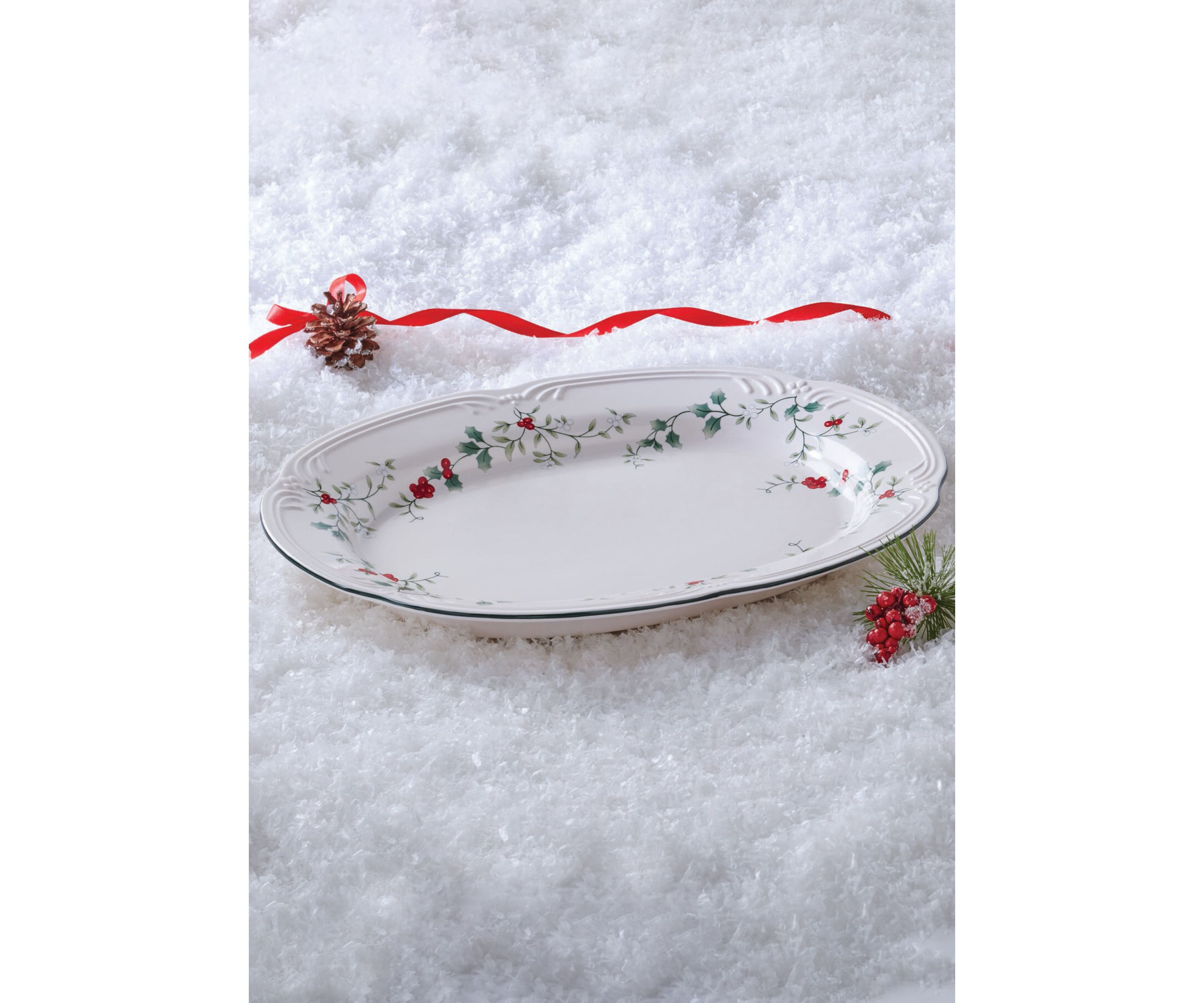 Winterberry Stoneware Serving Platter