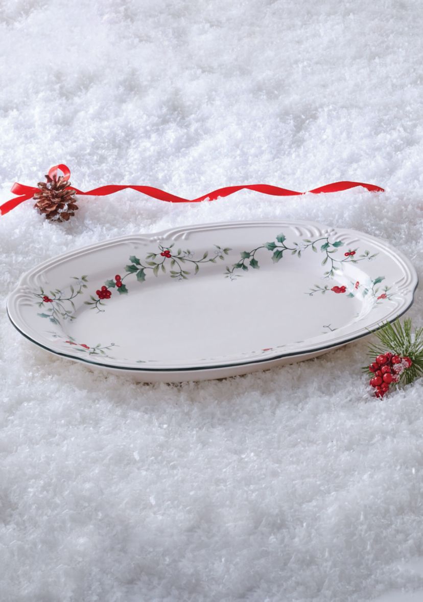 Winterberry Stoneware Serving Platter