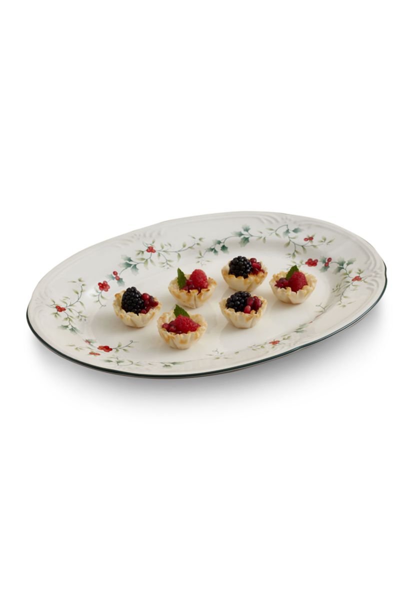 Winterberry Stoneware Serving Platter