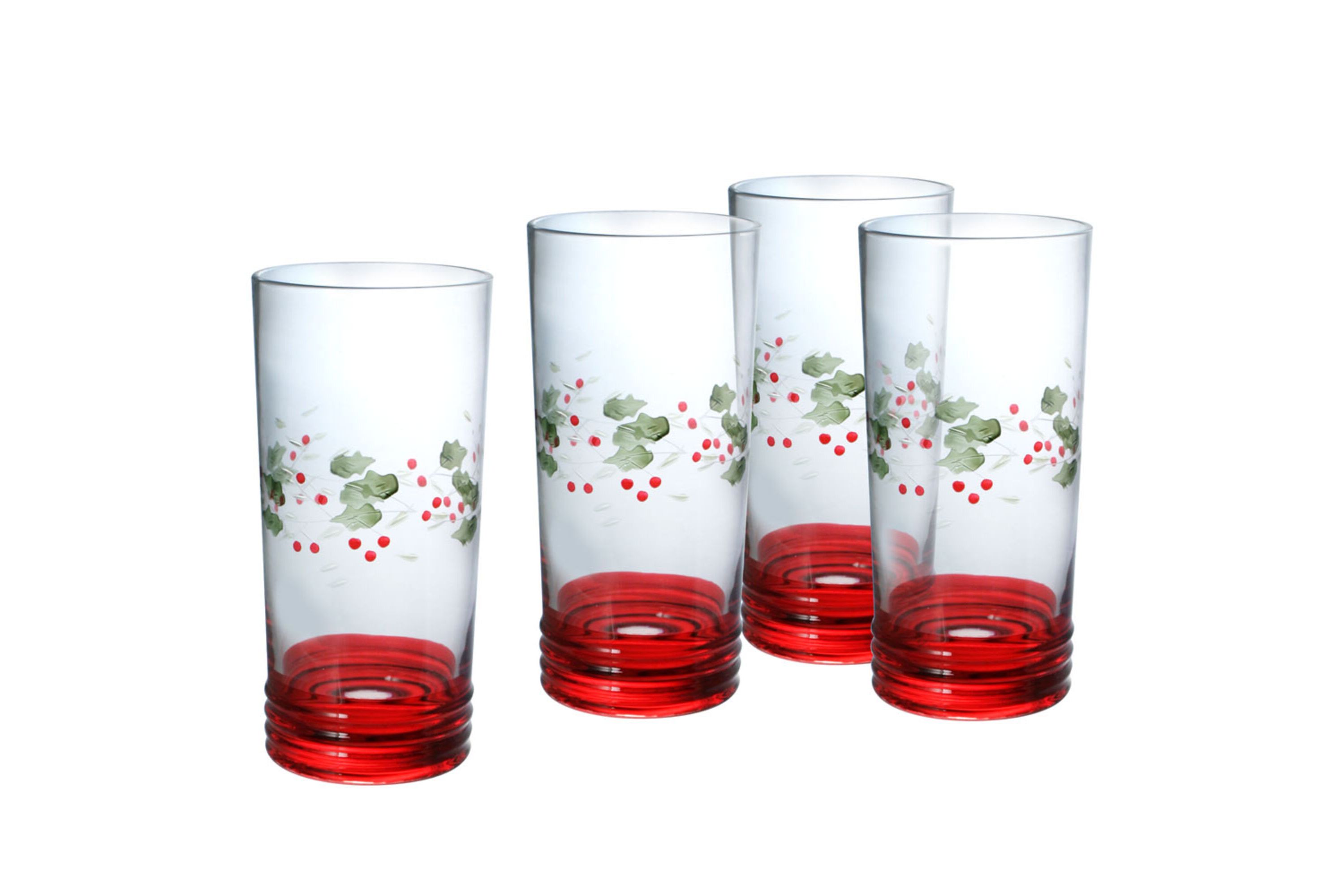 Winterberry 20-oz Cooler Glasses, Set of 4