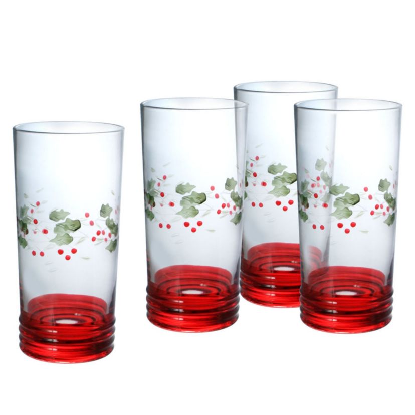 Winterberry 20-oz Cooler Glasses, Set of 4