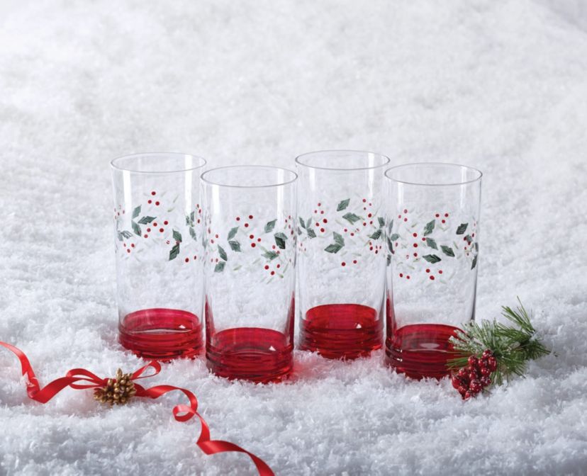 Winterberry 20-oz Cooler Glasses, Set of 4