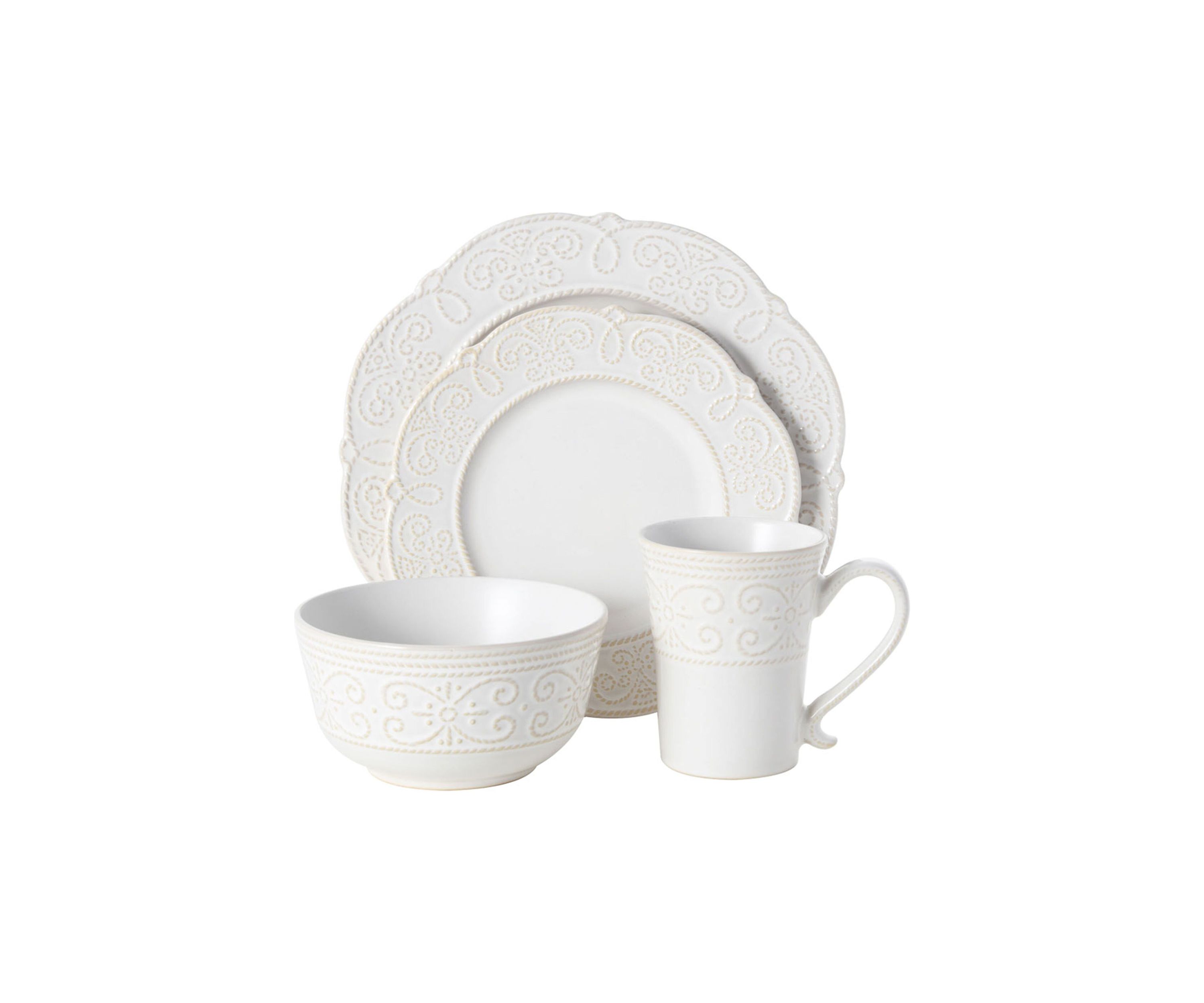Abby 16-Piece Dinnerware Set, Service For 4