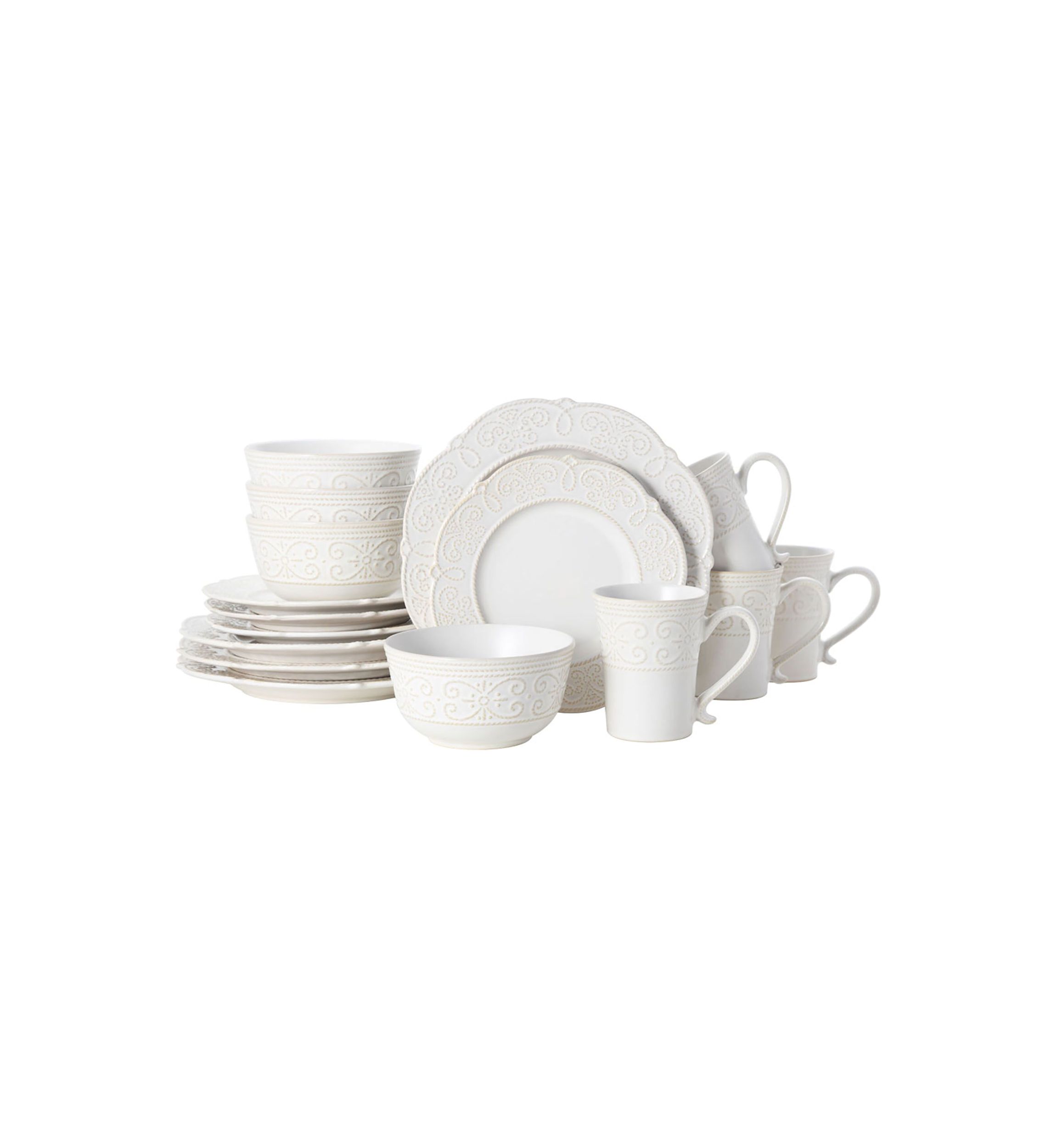 Abby 16-Piece Dinnerware Set, Service For 4