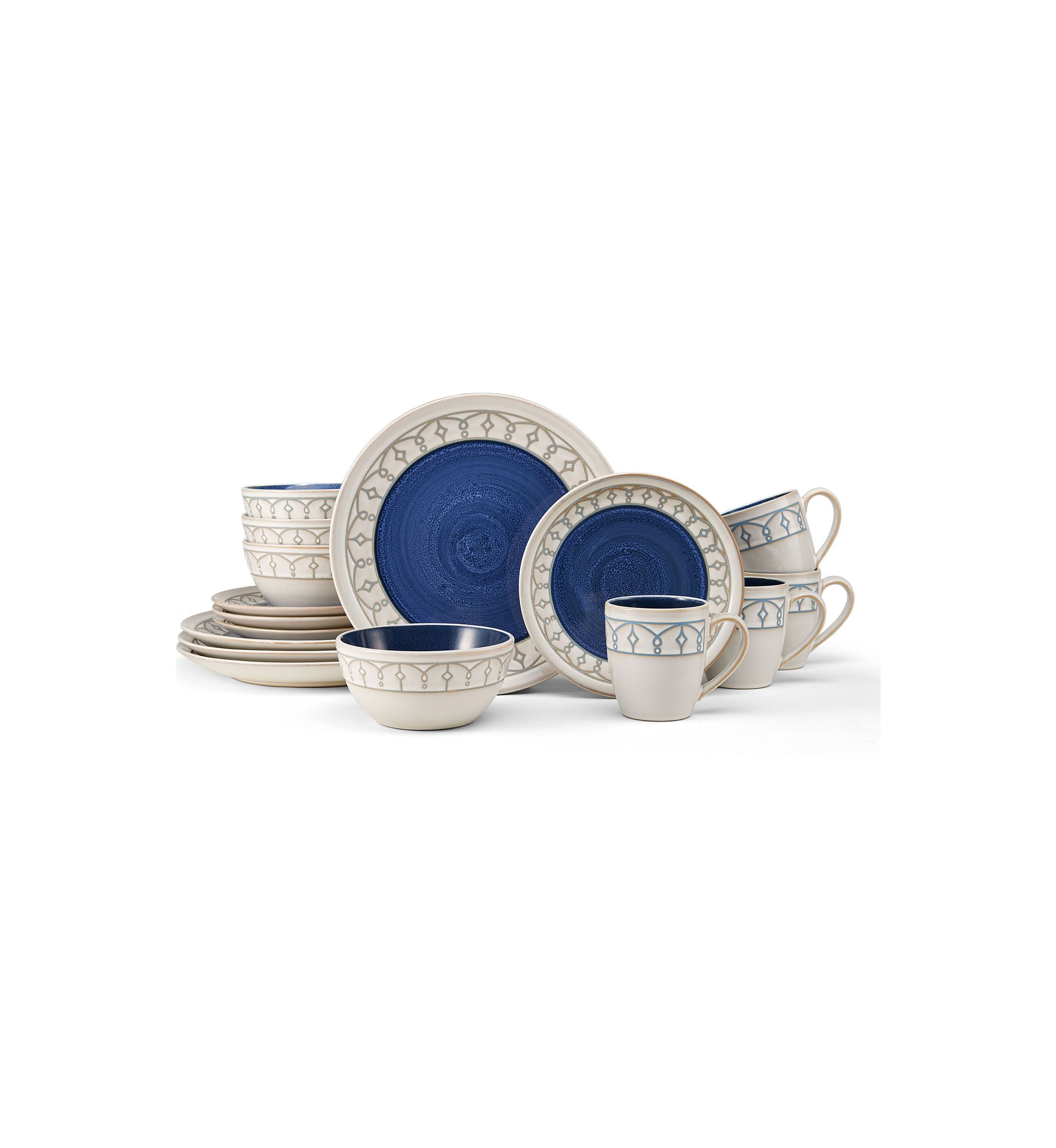 Remi 16 Piece Dinnerware Set, Service for 4