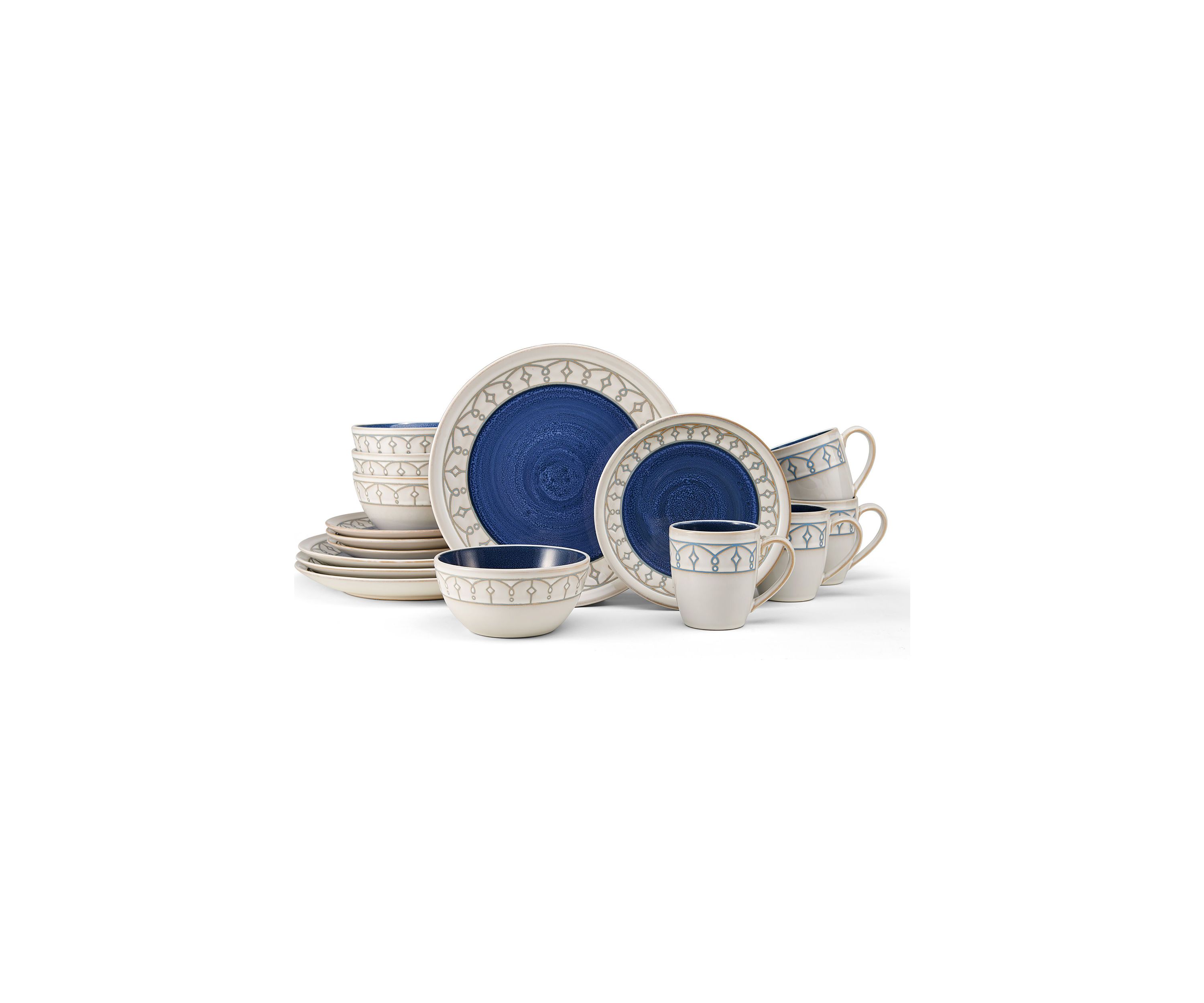 Remi 16 Piece Dinnerware Set, Service for 4