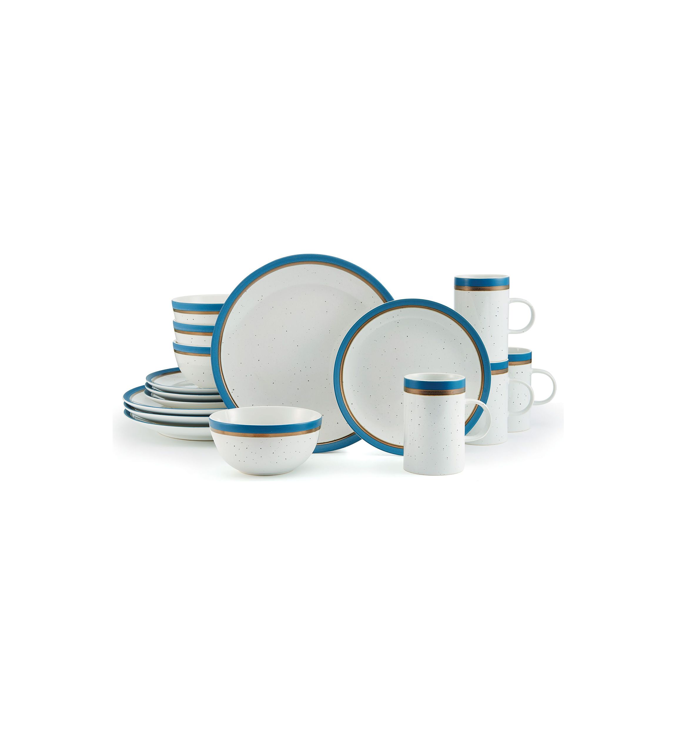 Ezra 16 Piece Dinnerware Set, Service For 4