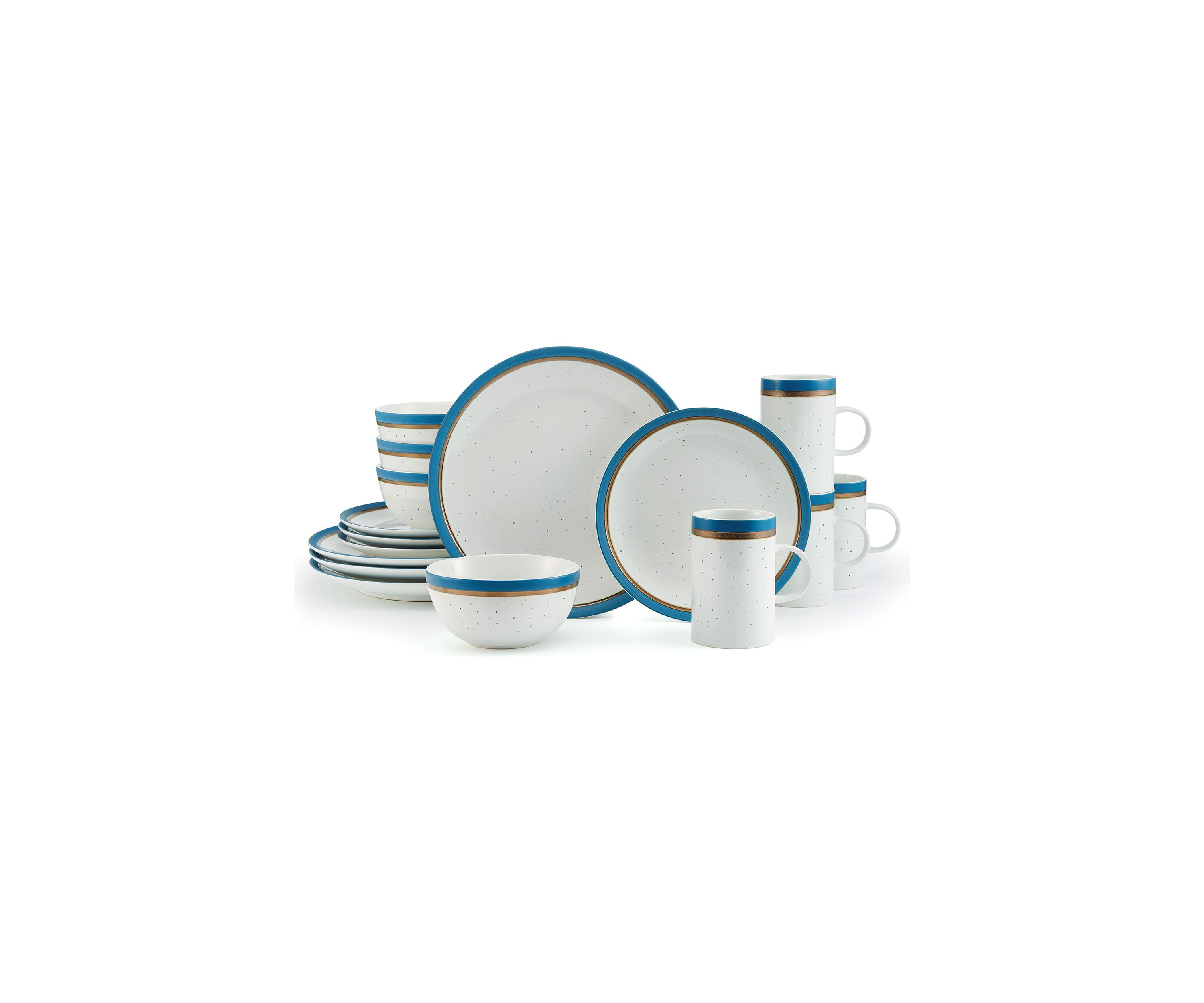 Ezra 16 Piece Dinnerware Set, Service For 4