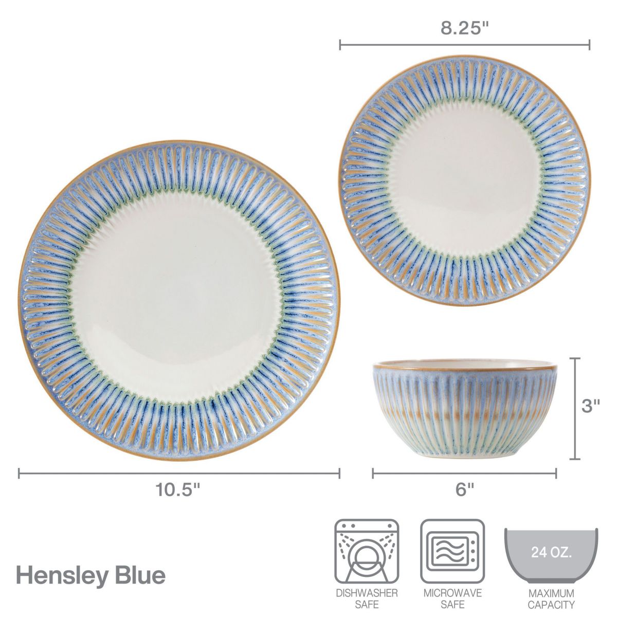 Hensley 12-pc Dinnerware Set, Service for 4