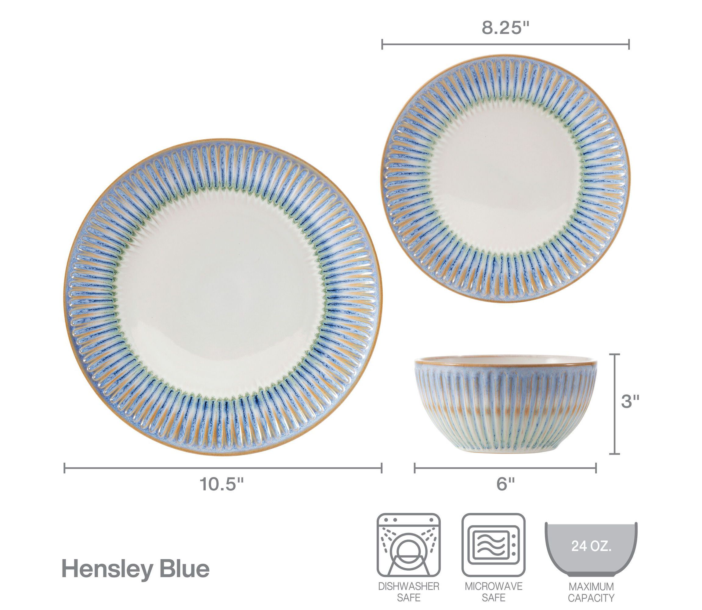 Hensley 12-pc Dinnerware Set, Service for 4