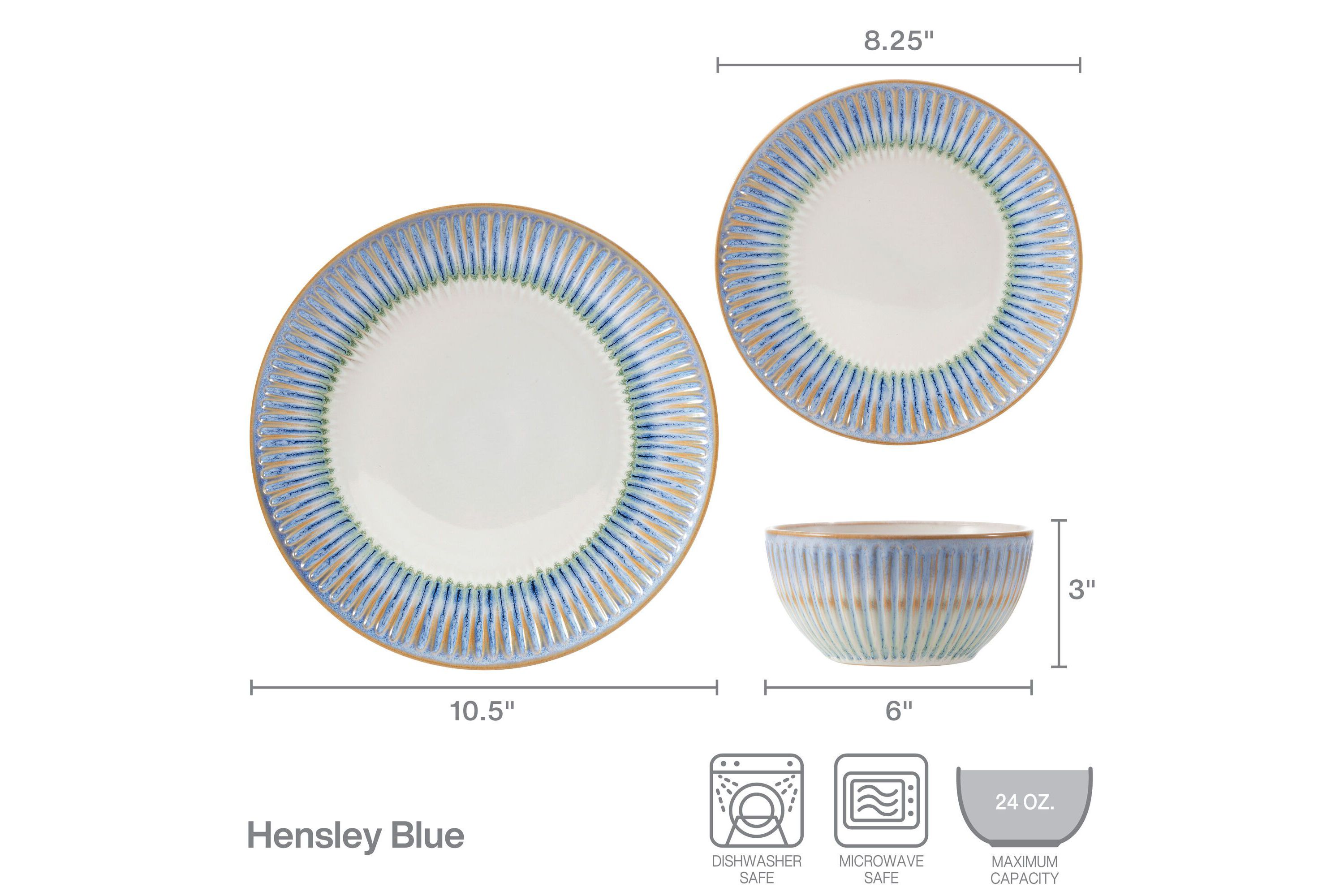 Hensley 12-pc Dinnerware Set, Service for 4