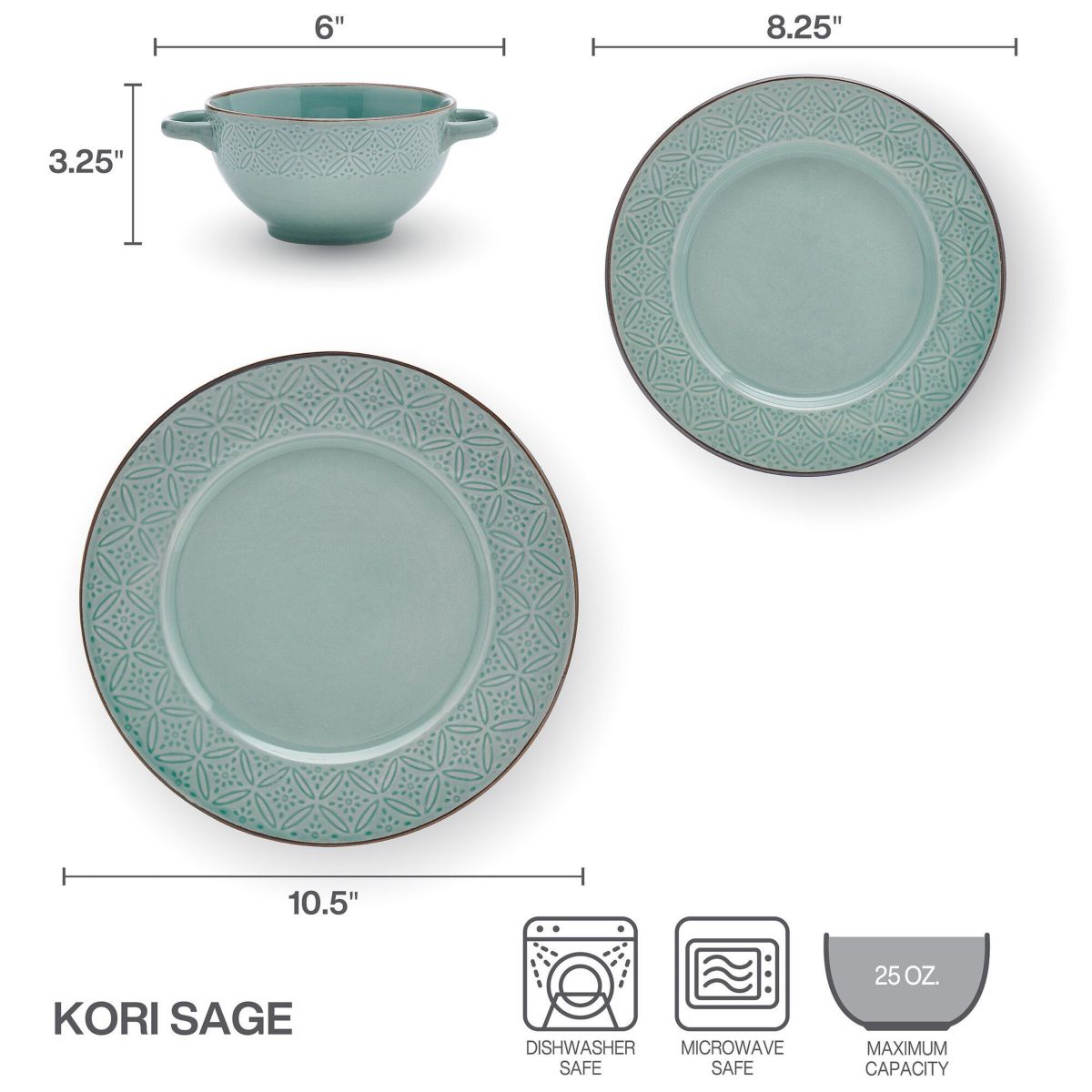Kori 12-pc Dinnerware Set, Service for 4
