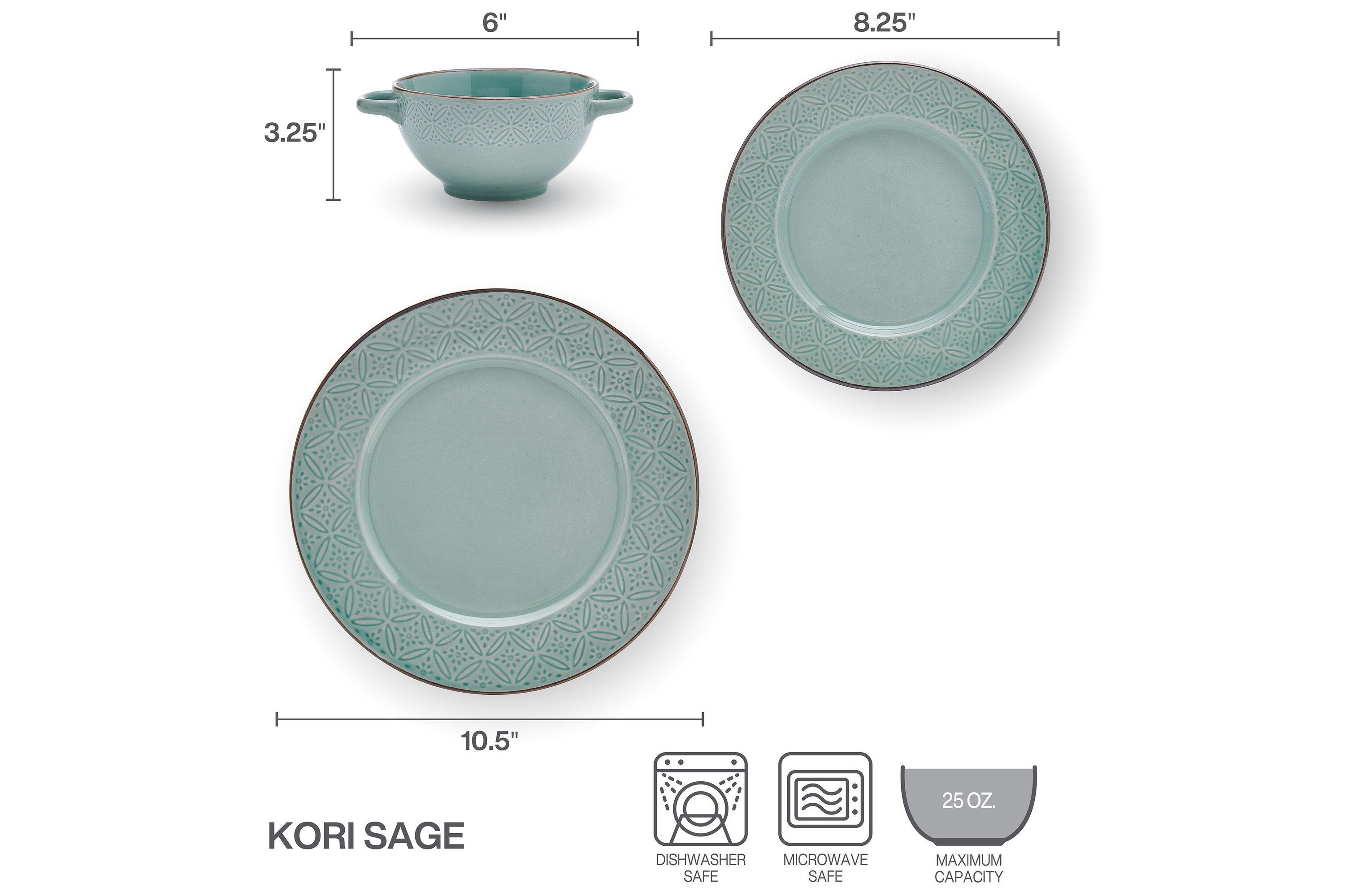 Kori 12-pc Dinnerware Set, Service for 4