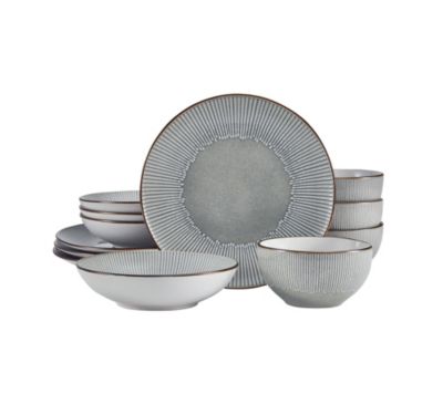 Pfaltzgraff Arlie 12-pc Dinnerware Set, Service for 4, Gray