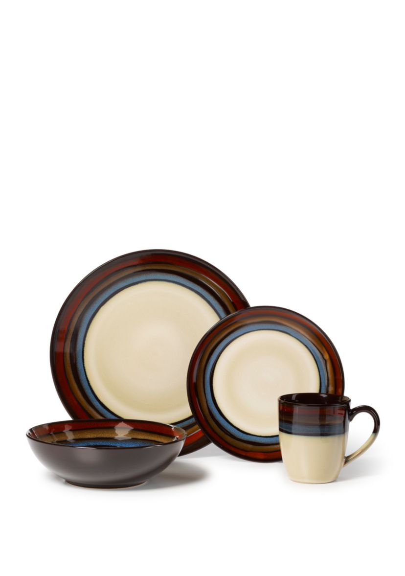 Galaxy Blue-Green-Beige 16-Piece Set