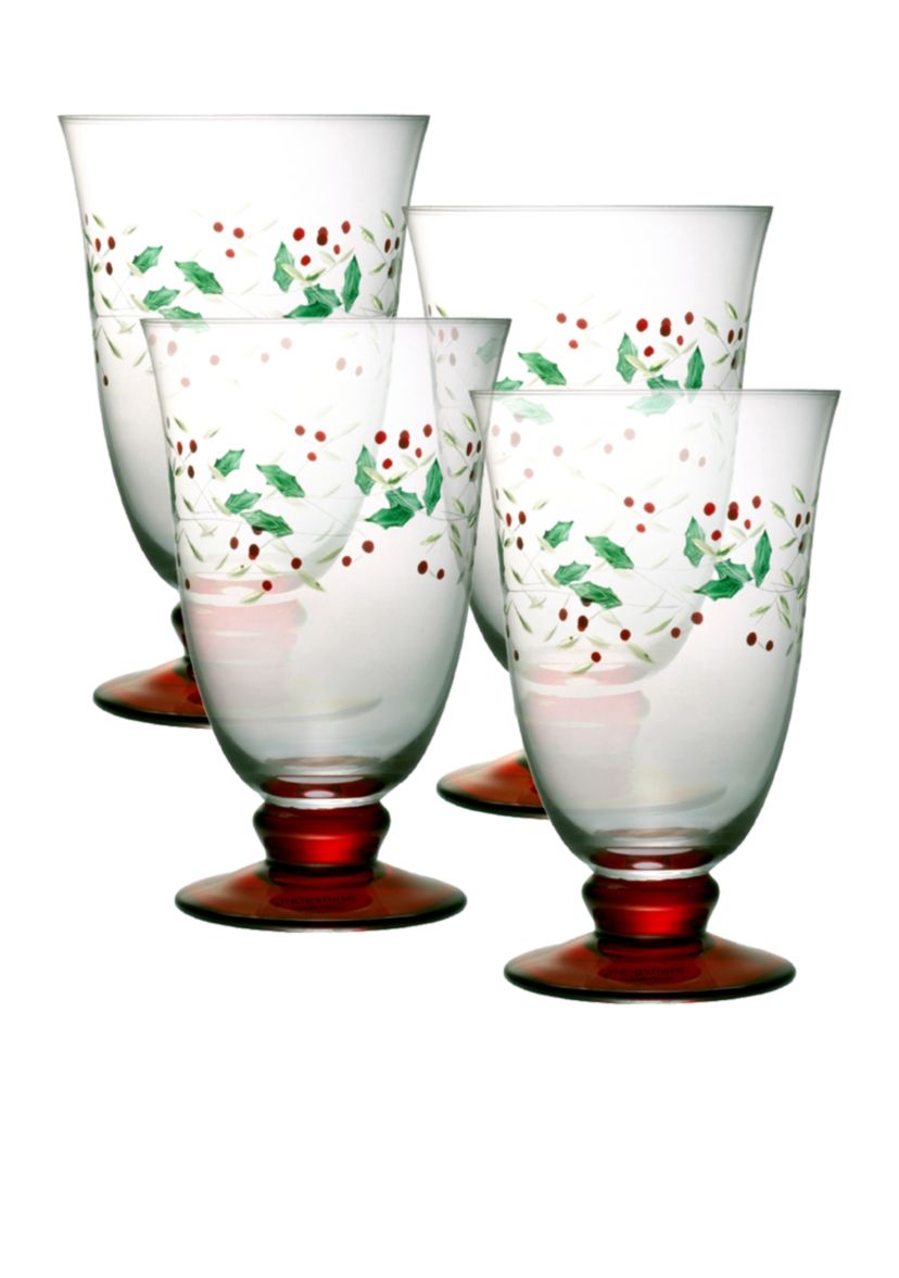 Winterberry Water Goblet Set of 4