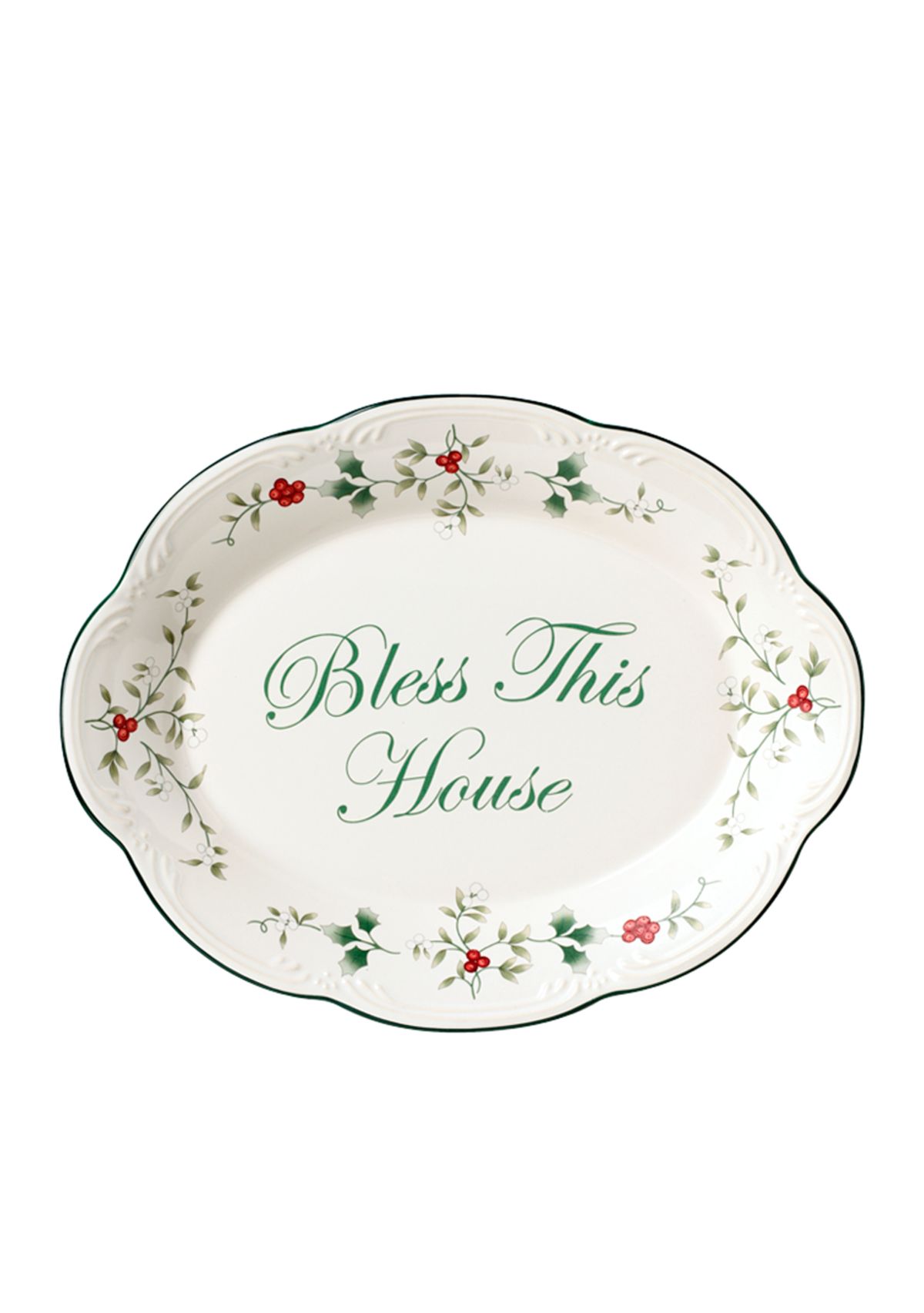 Winterberry Bless This House Platter