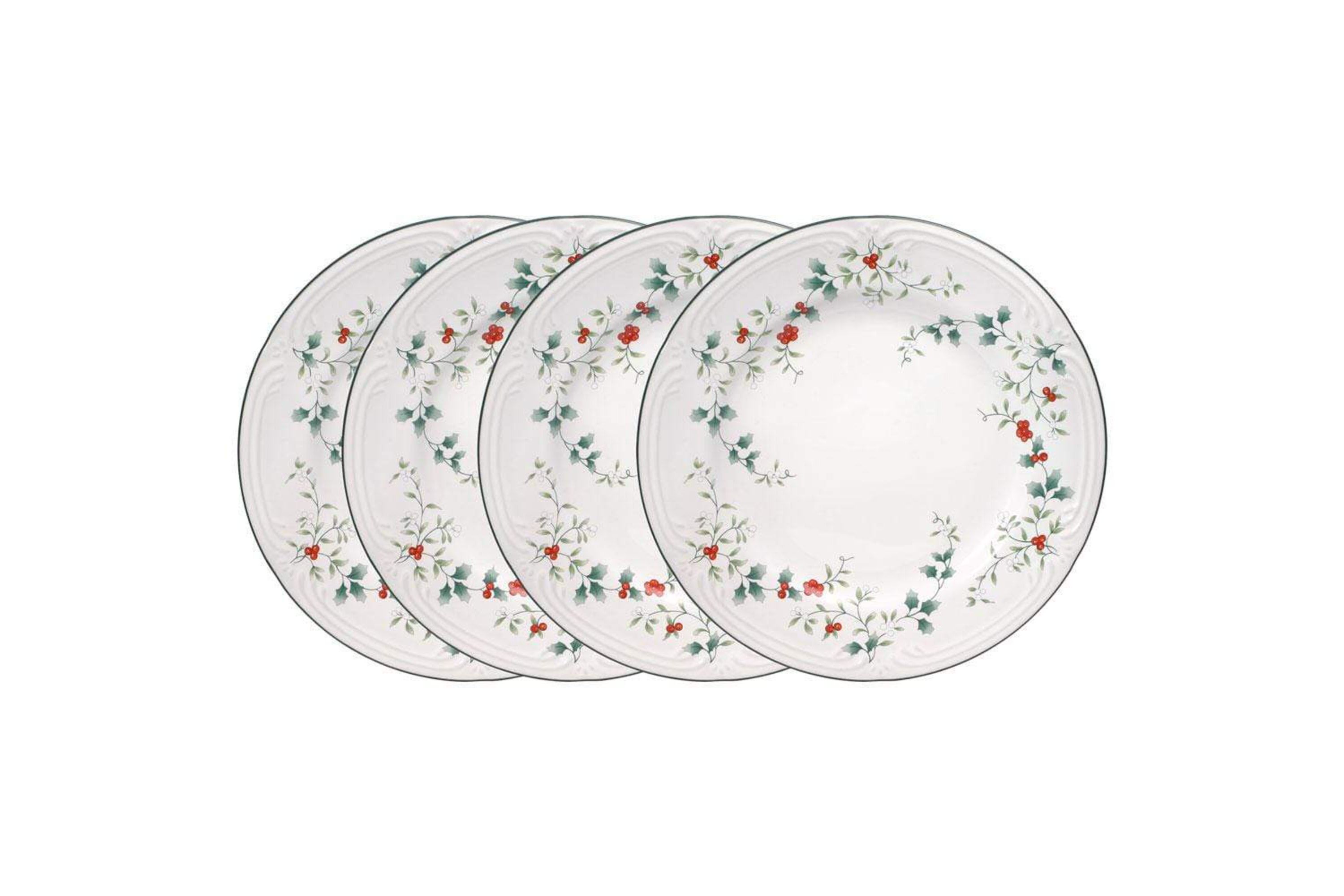 Winterberry 10-1/2-Inch Dinner Plates, Set of 4