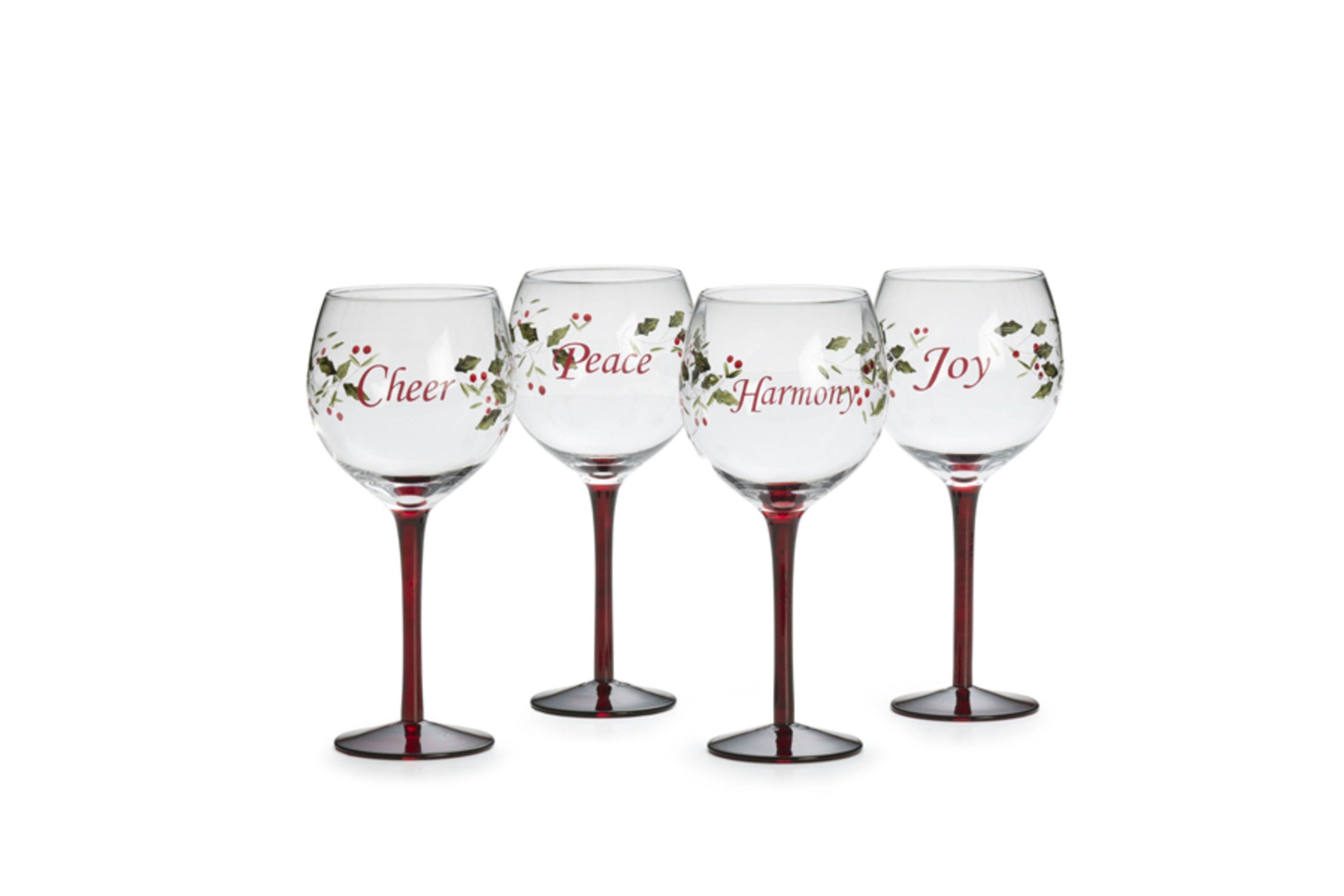 Winterberry 18.25-oz Sentiment Wine Glasses (Set of 4)