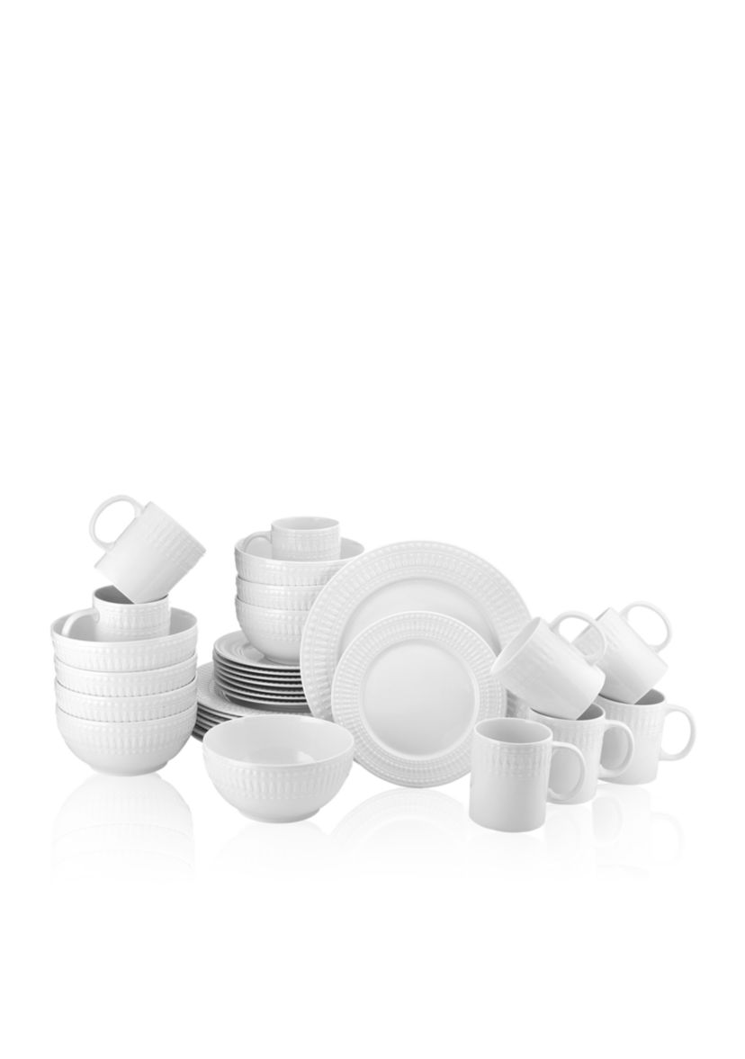 Cassandra 32 Piece Dinnerware Set, Service For 8