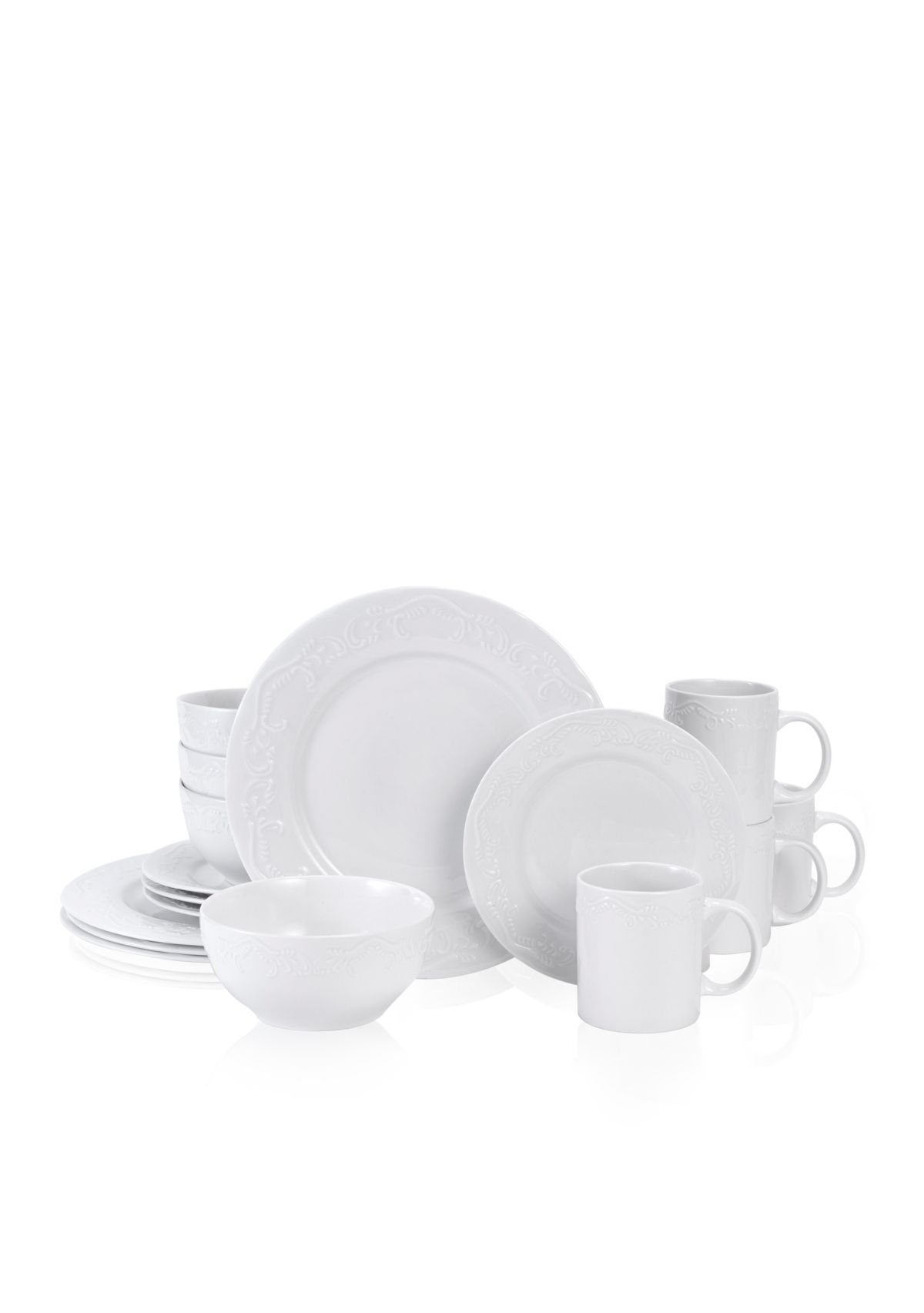 Charolette 32 Piece Dinnerware Set, Service For 8