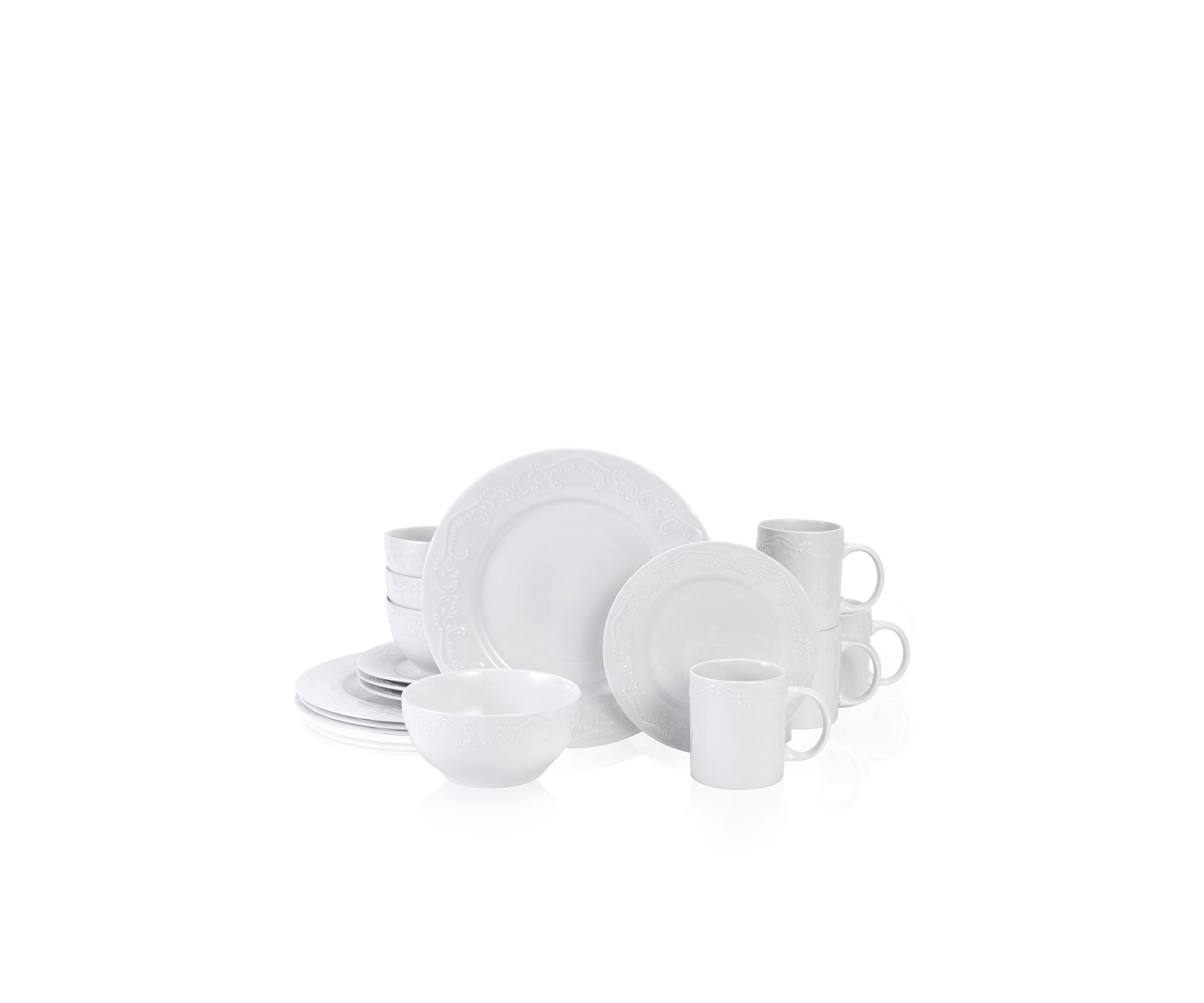 Charolette 32 Piece Dinnerware Set, Service For 8