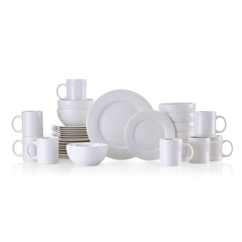 Charolette 32 Piece Dinnerware Set, Service For 8