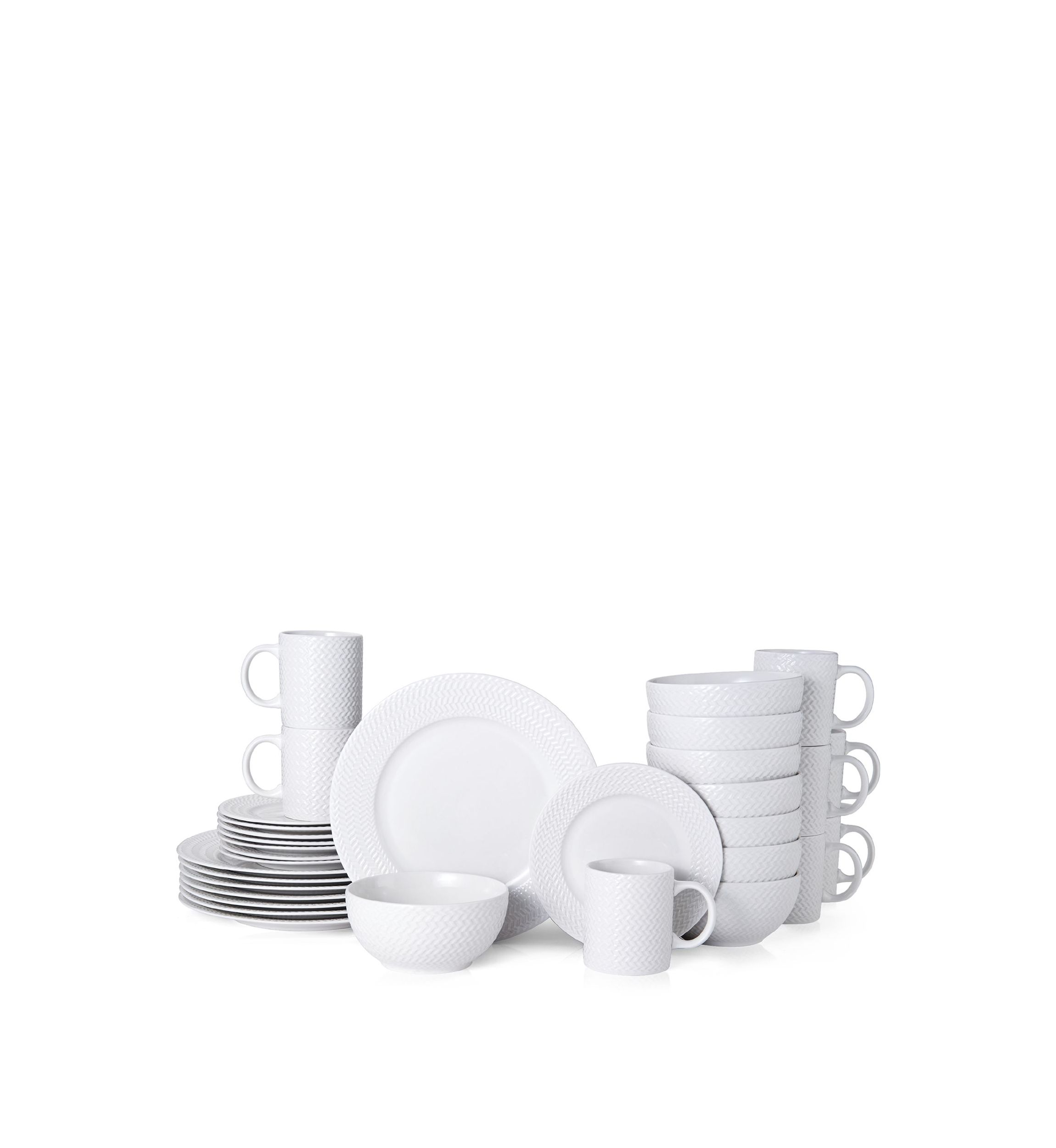 Winston 32-Piece Dinnerware Set, Service For 8