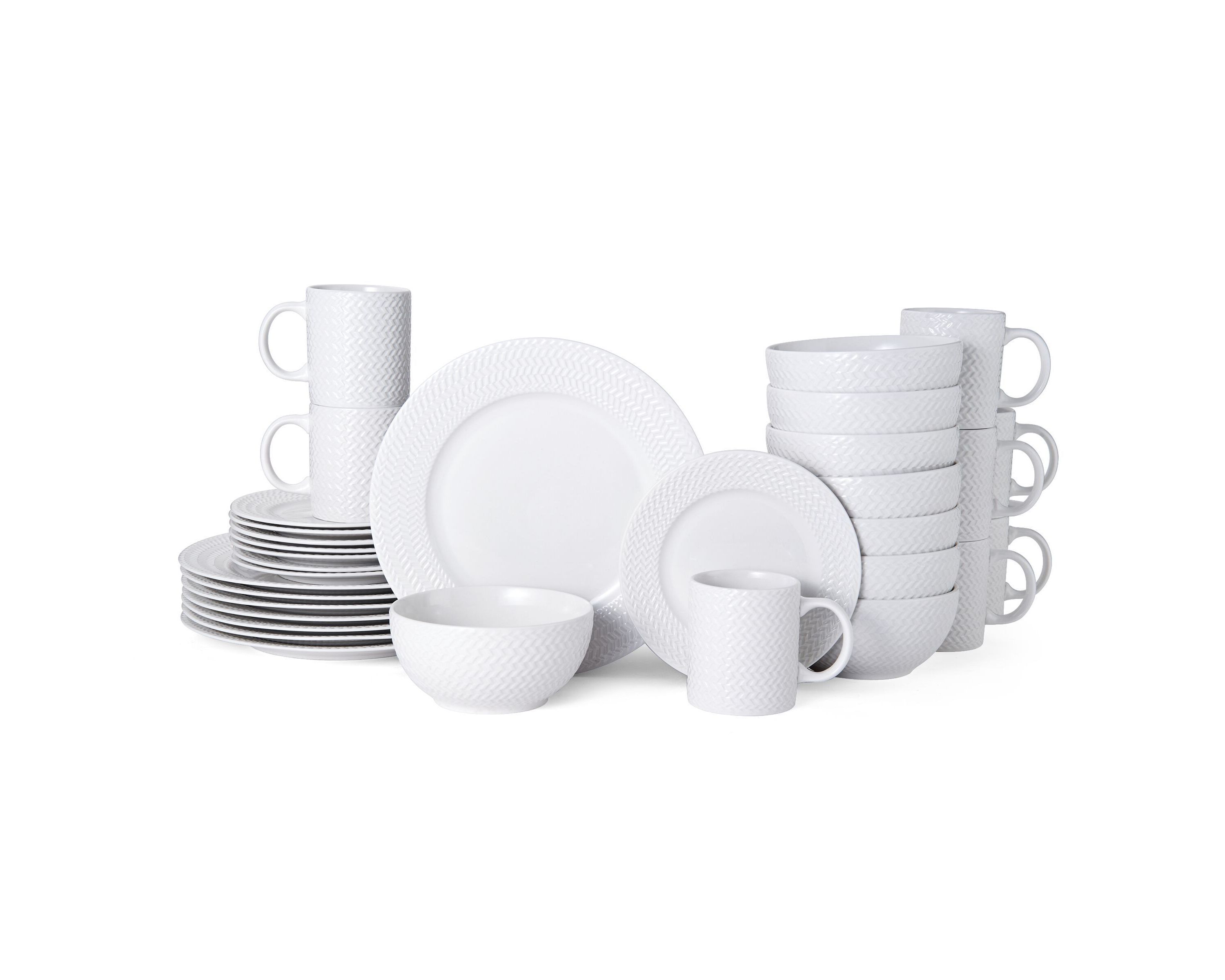 Winston 32-Piece Dinnerware Set, Service For 8