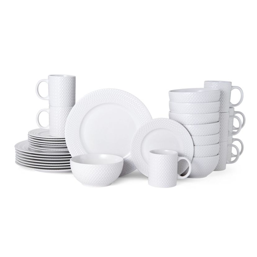 Winston 32-Piece Dinnerware Set, Service For 8
