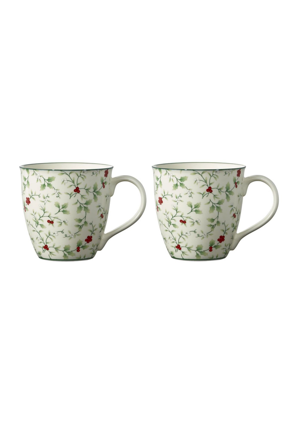  Winterberry Mugs, Set of 2, 20-Ounce