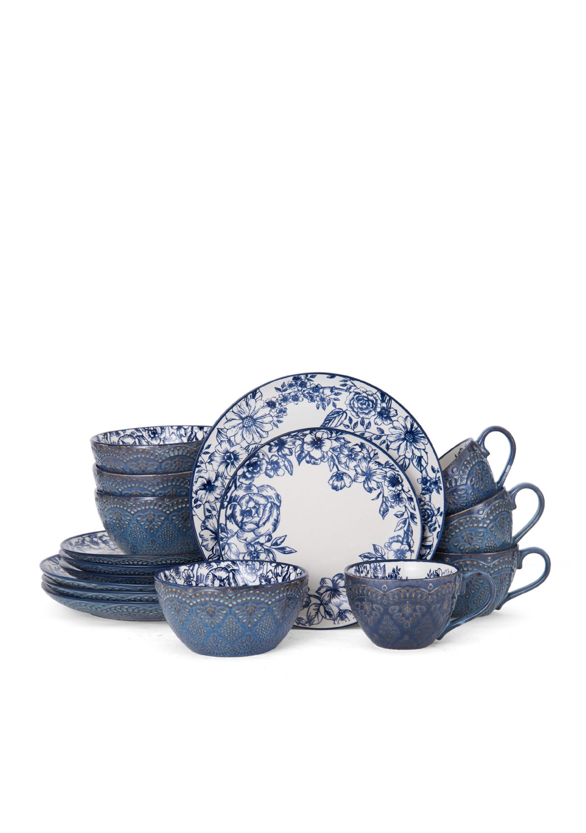 Gabriela Blue 16-pc. Dinnerware Set