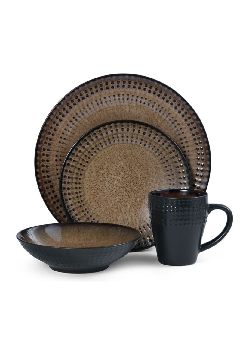 Cambria 16-Piece Stoneware Dinnerware Set, Service for 4